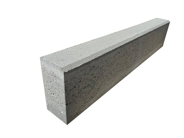 BORDILLO DE HORMIGÓN BICAPA GRIS 100X20X10X9 CM