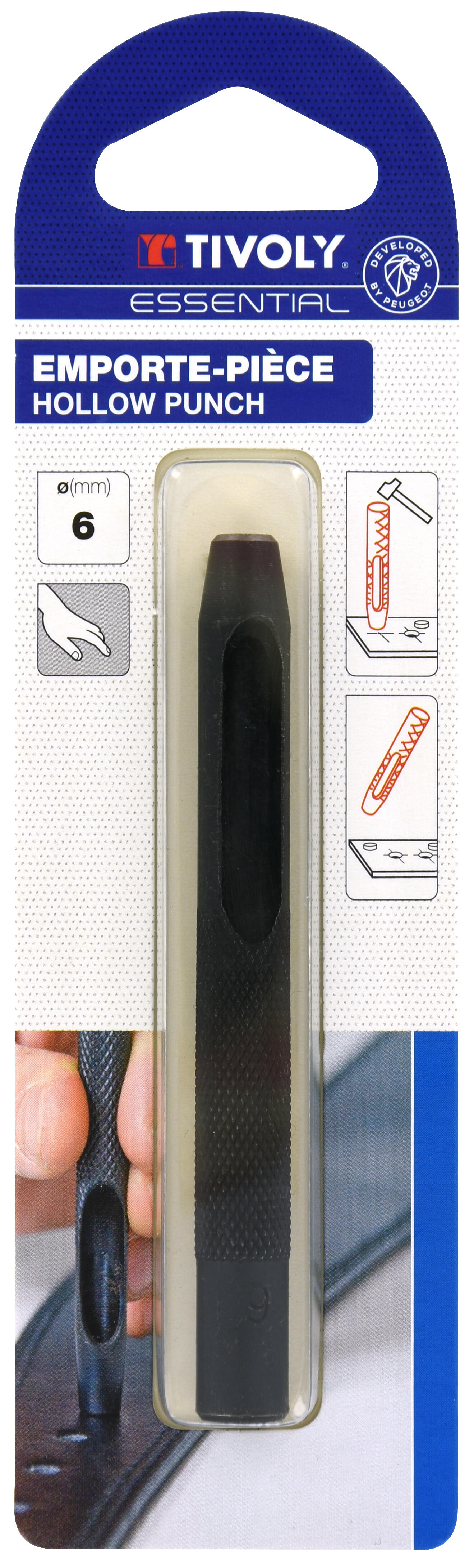 Sacabocado tivoly de 6 mm