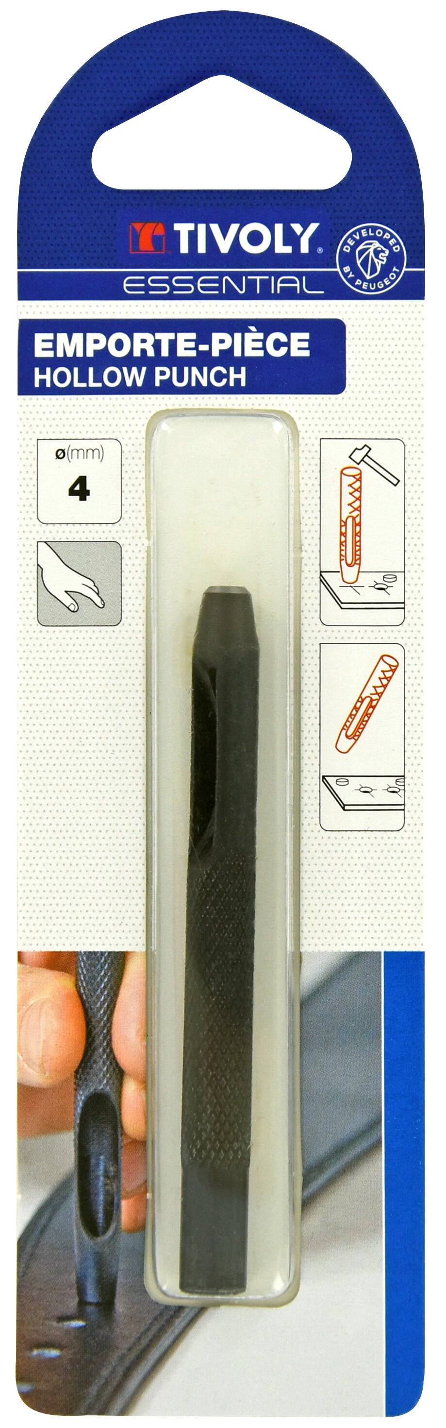 Sacabocado tivoly de 4 mm