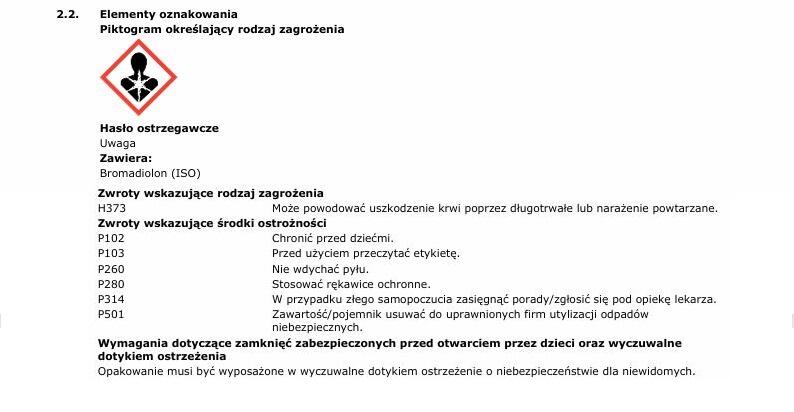Środek na myszy i szczury ziarno 140g Bros - 2