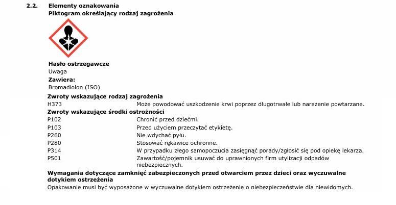 Środek na myszy i szczury granulat 140g Bros - 3