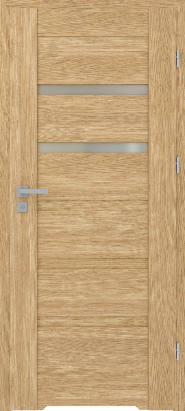 Drzwi wewnętrzne łazienkowe z podcięciem wentylacyjnym Etna Dąb piaskowy 70 Prawe Artens