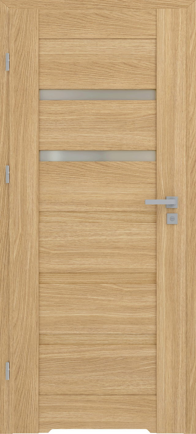 Drzwi wewnętrzne łazienkowe z podcięciem wentylacyjnym Etna Dąb piaskowy 70 Lewe Artens