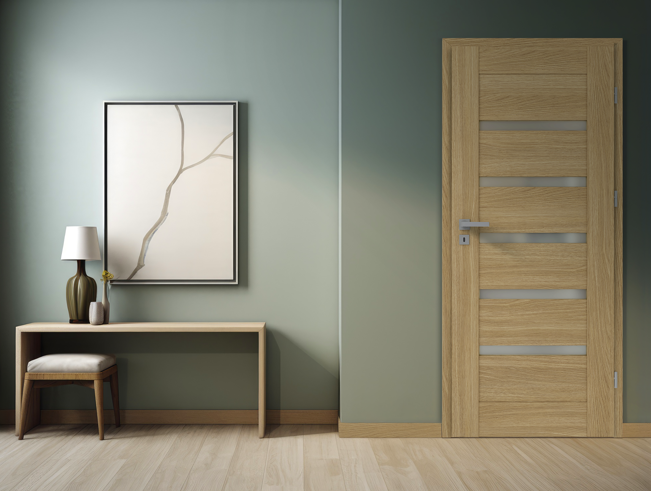 Drzwi wewnętrzne pokojowe Etna Dąb piaskowy 70 Prawe Artens - 3