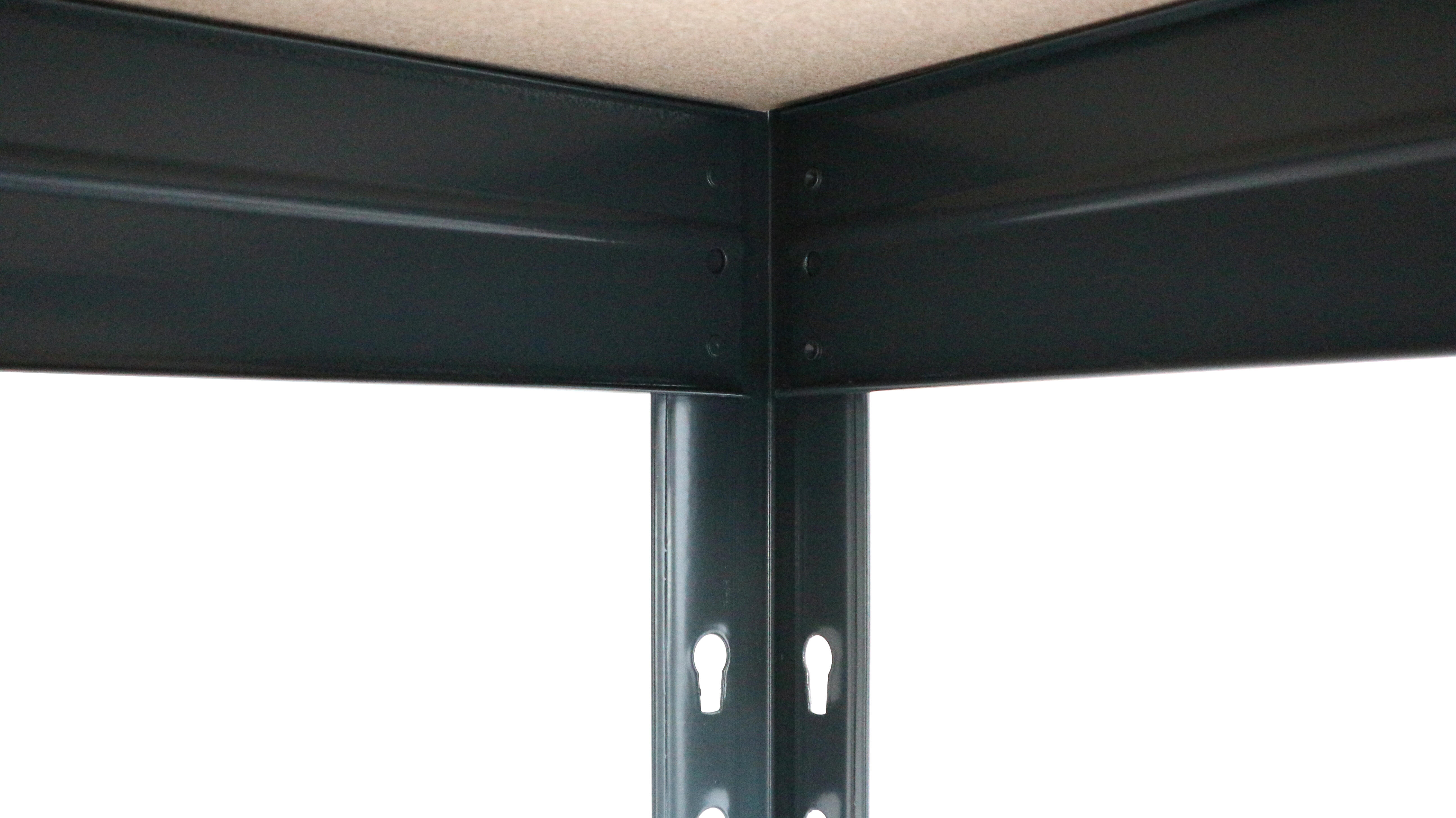 Estantería GARAGE 180x150x45 cm 4 Baldas acero bajo en emisiones. Gris texturizada sin tornillos – 400 kg por balda by AR Shelving - 9