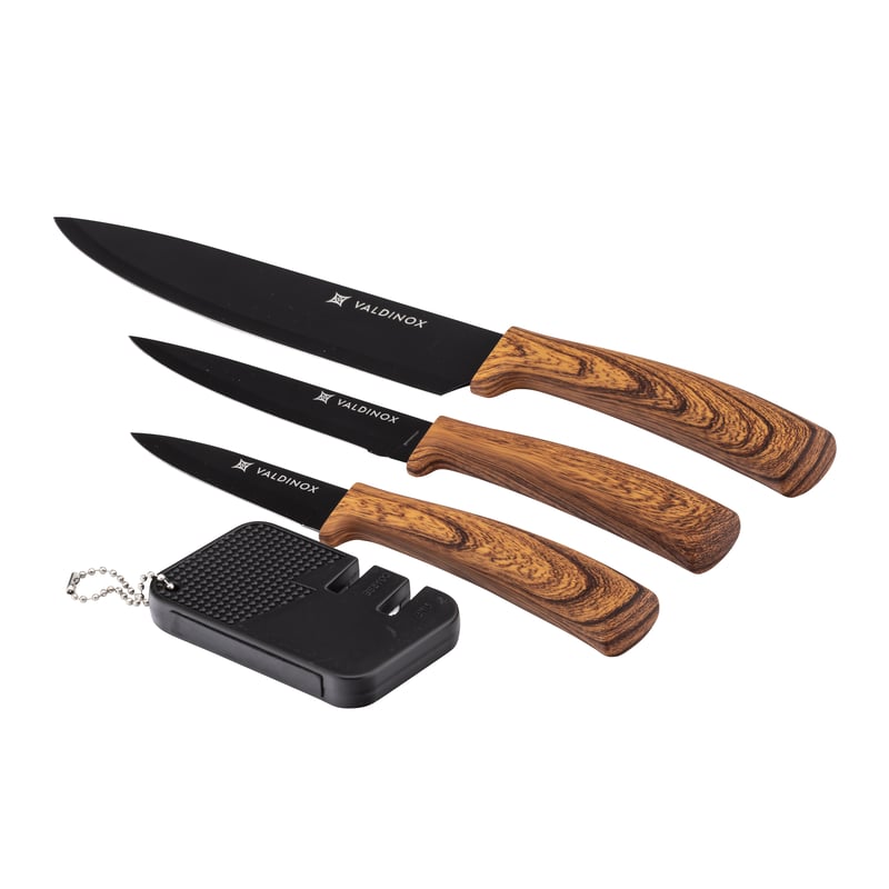 Komplet 3 noży kuchennych z ostrzałką Impact Altom Design