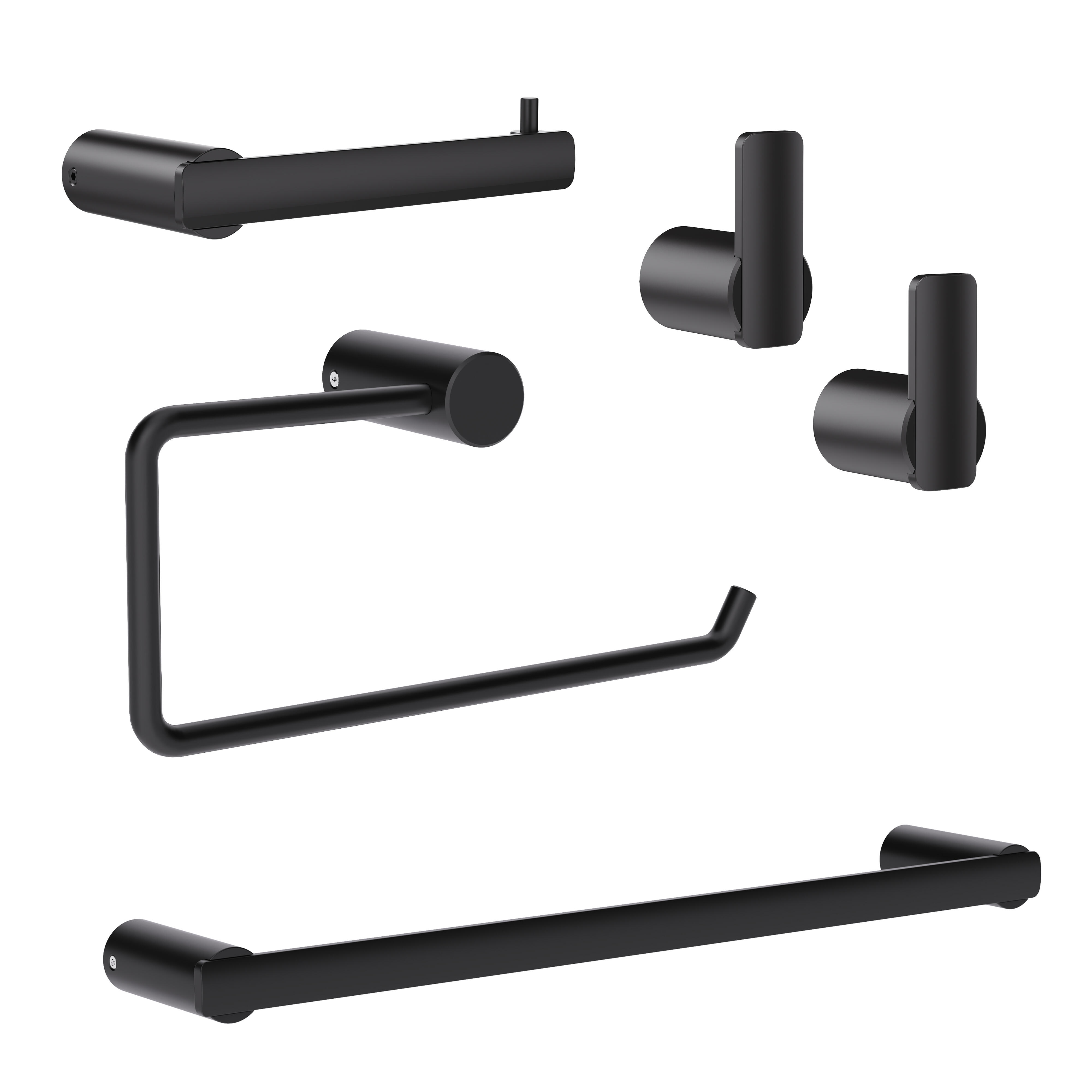 Conjunto de accesorios de baño 5 piezas neo negro
