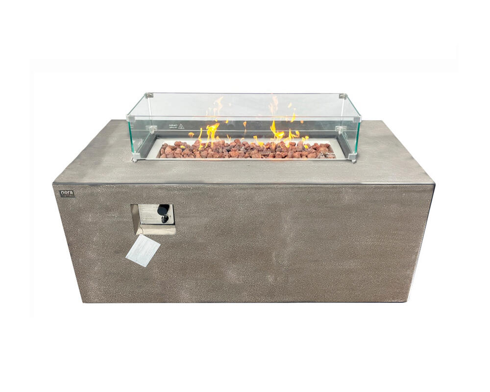 Estufa de gas para exterior nora flames misti gris de 16 kw