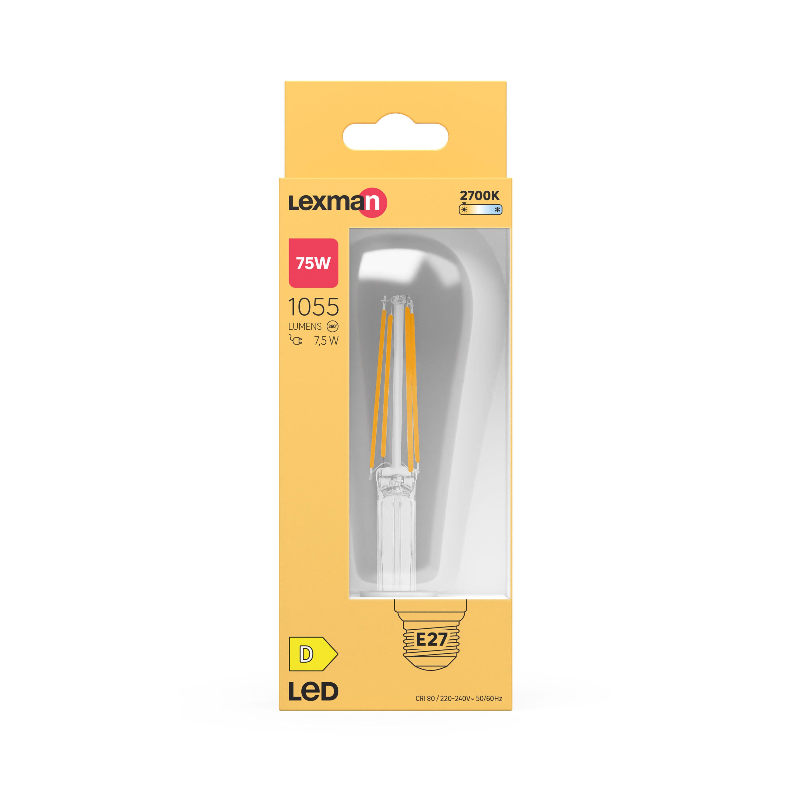 Żarówka LED E27 7.8 W 1055 lm Ciepła biel Lexman - 3