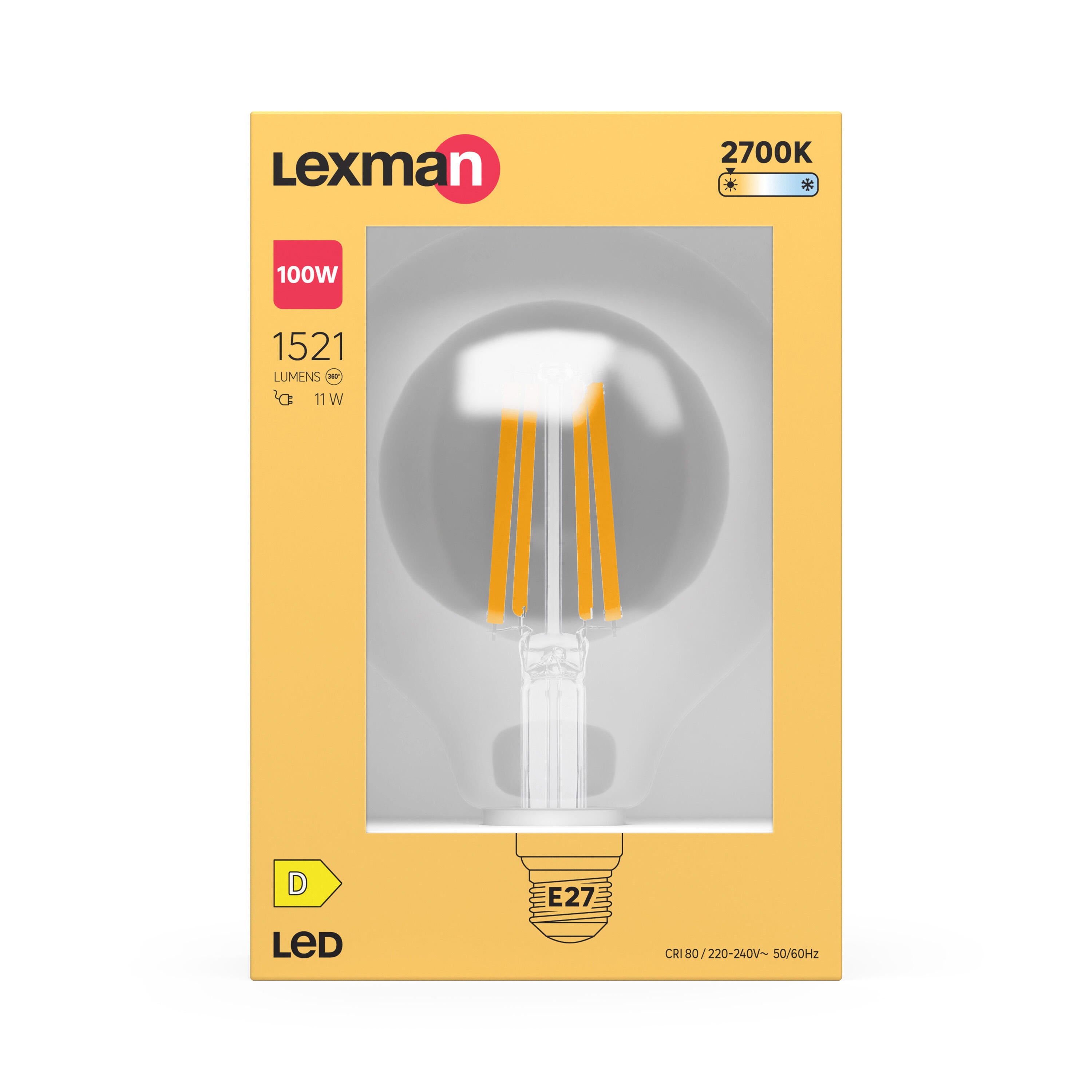 Żarówka LED E27 3.4 W 470 lm Neutralna biel Lexman - 3