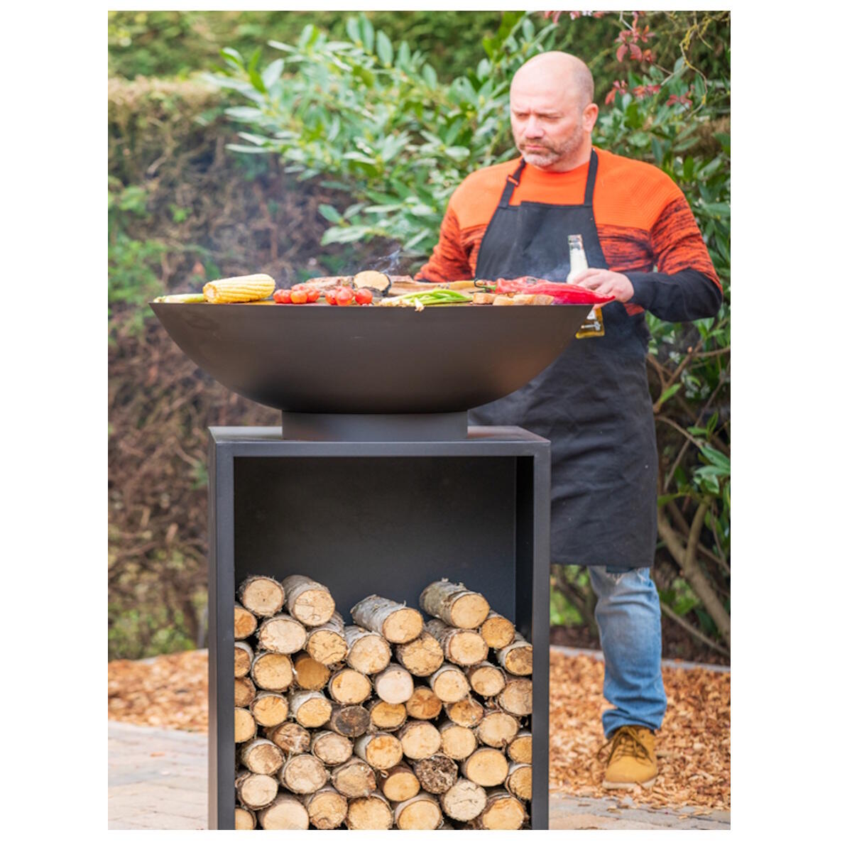 Braséro de cuisson + housse protection + grille REDFIRE Onyx, D.80 cm x H.97 cm - 2