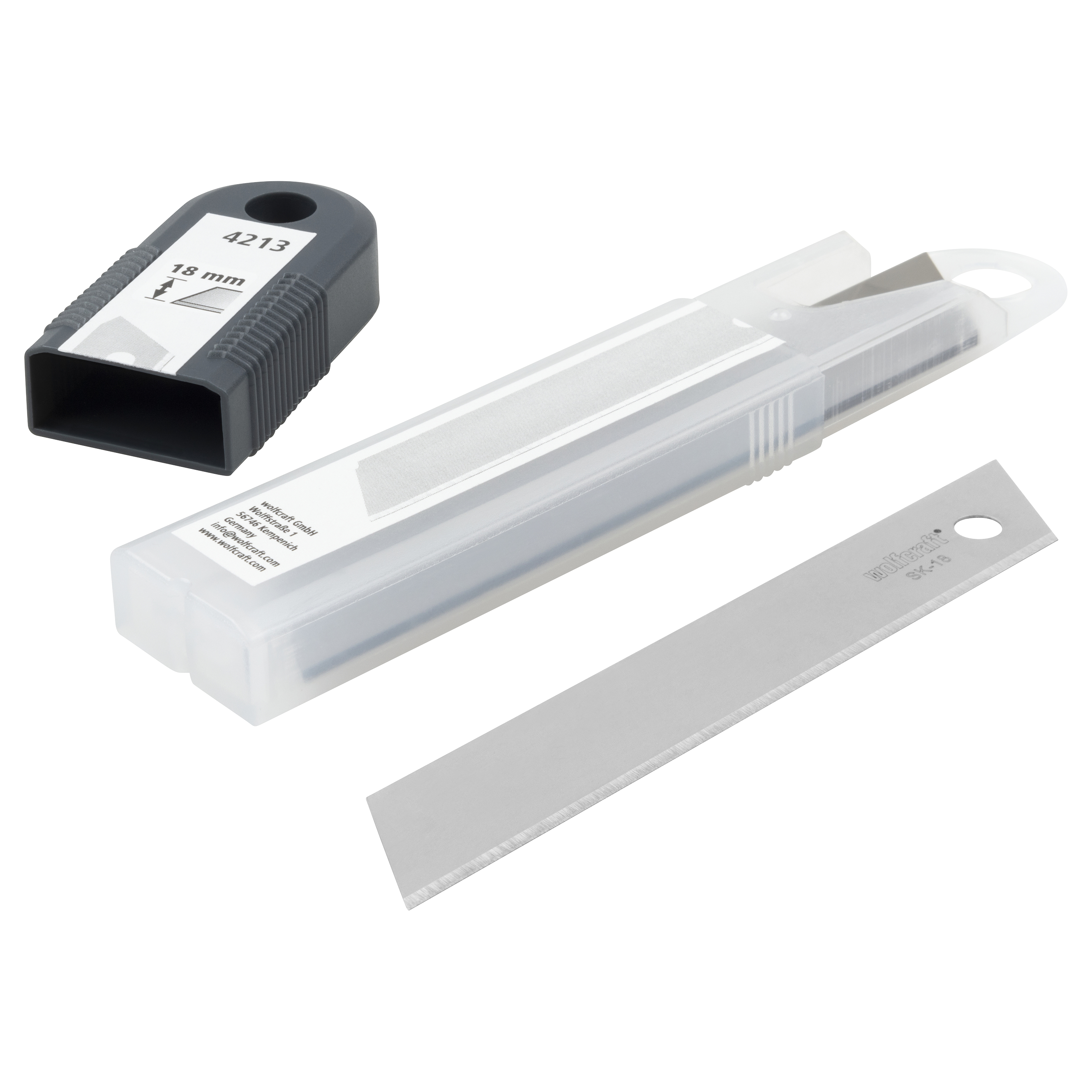 Ostrza bezpieczne wymienne do noża uniwersalnego 18 mm 5 sztuk WOLFCRAFT