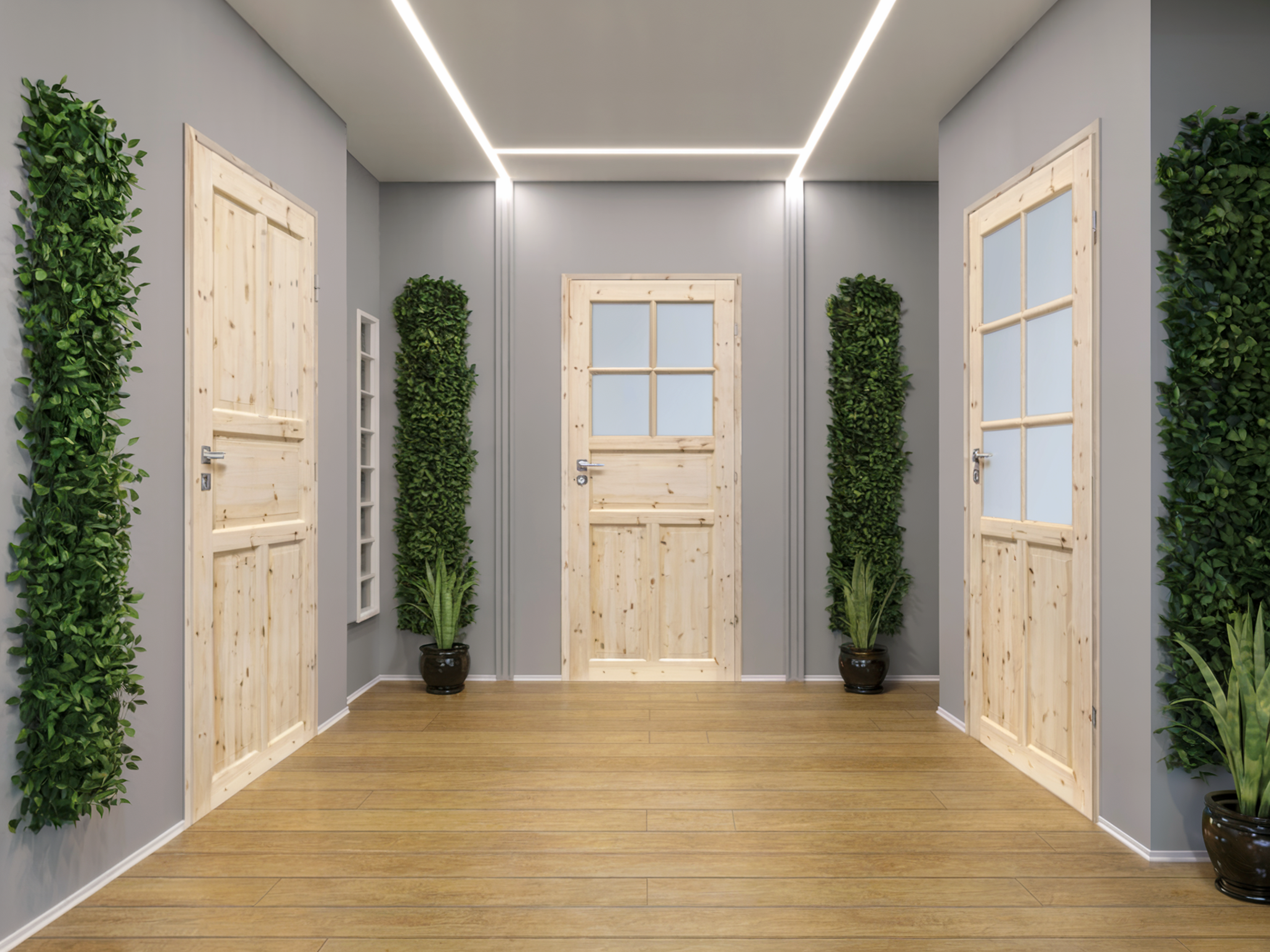 スペースエイジ レトロ DZ633、DT-101、TFM-C200、RP-116 Drzwi wewnętrzne drewniane pełne Londyn Lux 90 Lewe Radex - Leroy