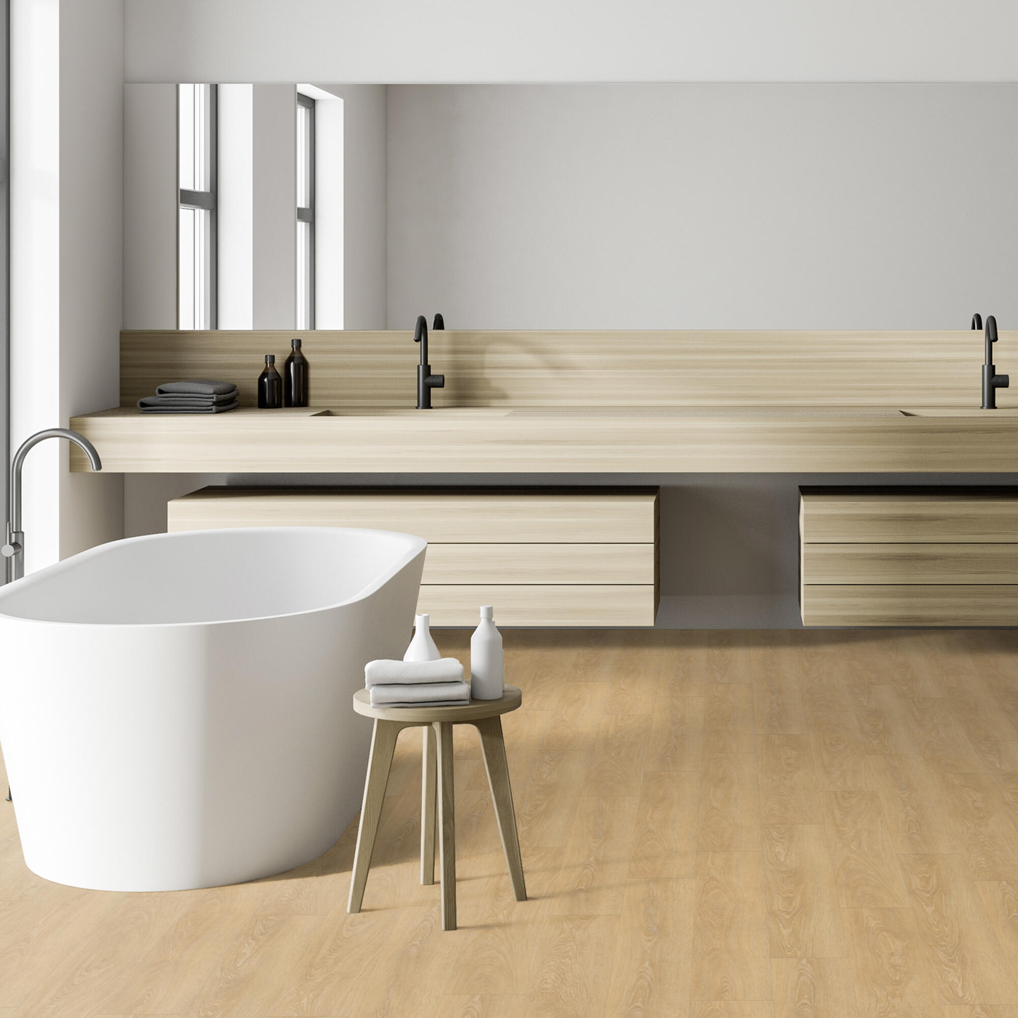 Pavimento vinílico de SPC click flutuante Gerflor SENSO MEADOW RIGID ACOUSTIC superior 5,7 mm com base - 10