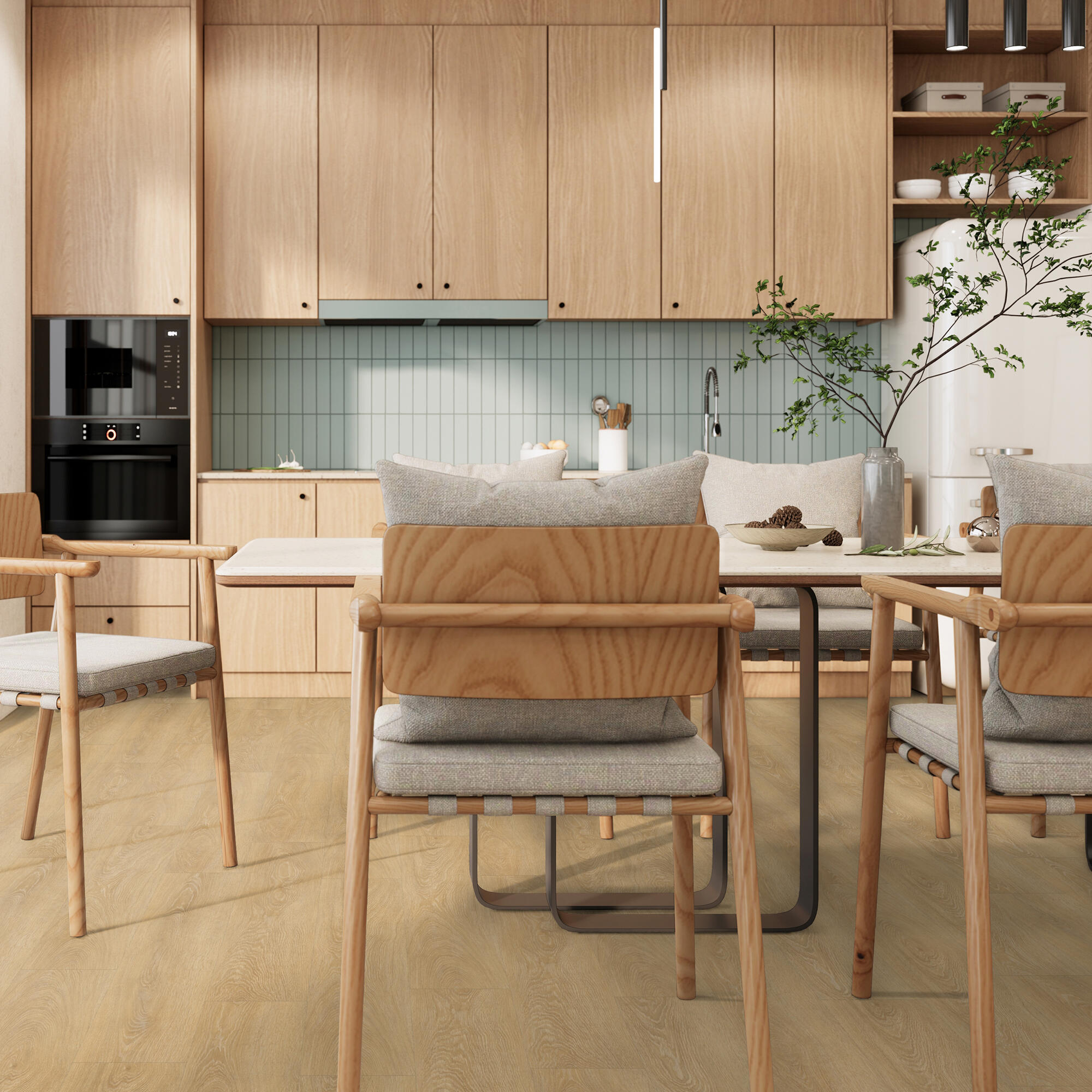 Pavimento vinílico de SPC click flutuante Gerflor SENSO MEADOW RIGID ACOUSTIC superior 5,7 mm com base - 9