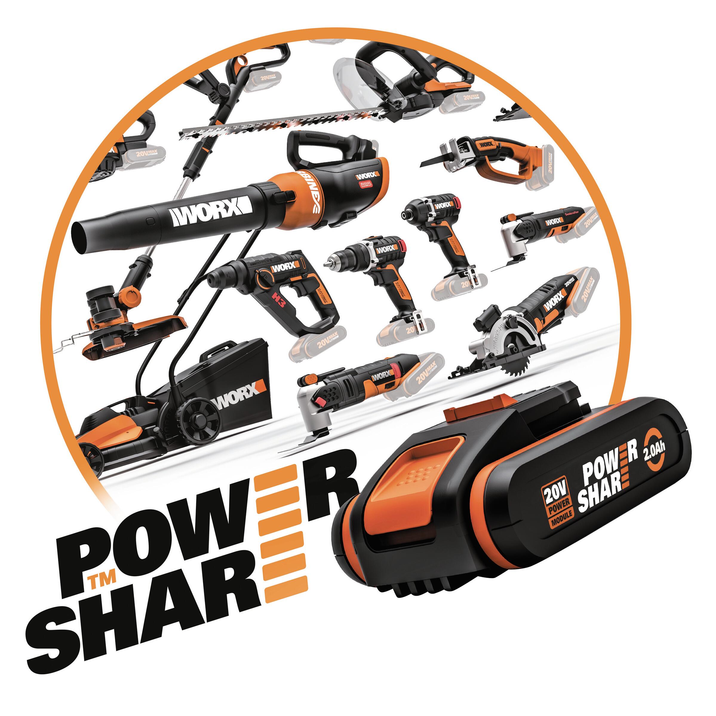 Soffiatore a batteria WORX WG543E, 20 V 1 batteria inclusa - 9