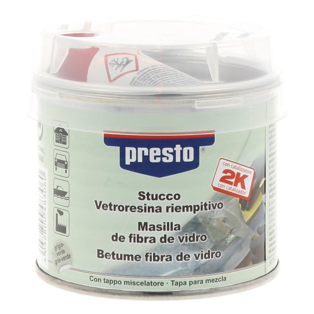 Stucco in pasta per esterno PRESTO vetroresina 250 g grigio
