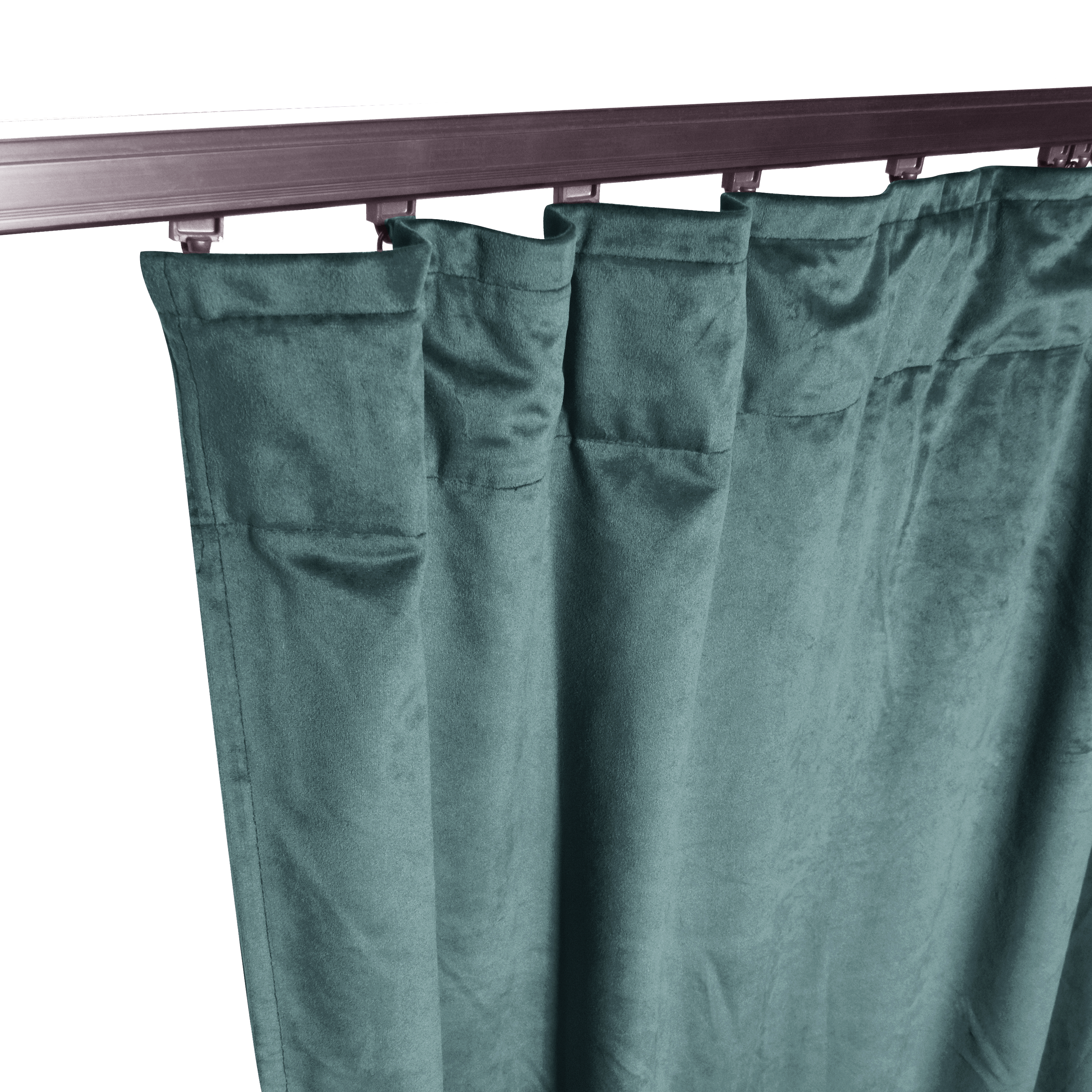 Zasłona welurowa Tony niebieska 200 x 280 cm na taśmie Inspire - 12