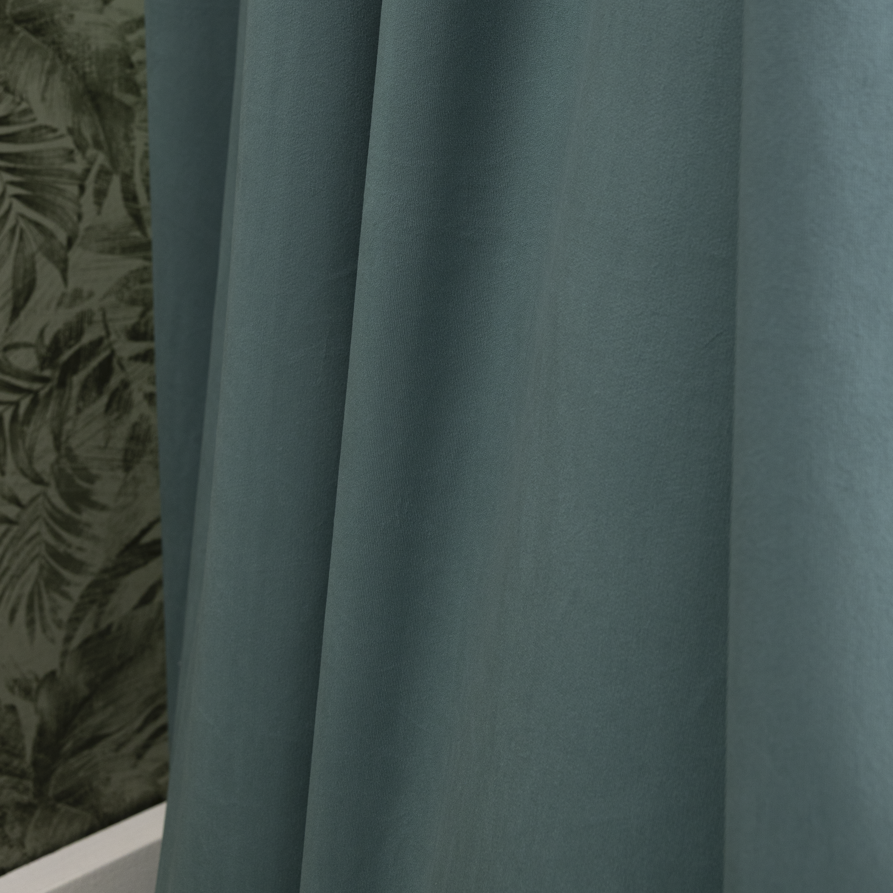 Zasłona welurowa Tony niebieska 200 x 280 cm na taśmie Inspire - 9