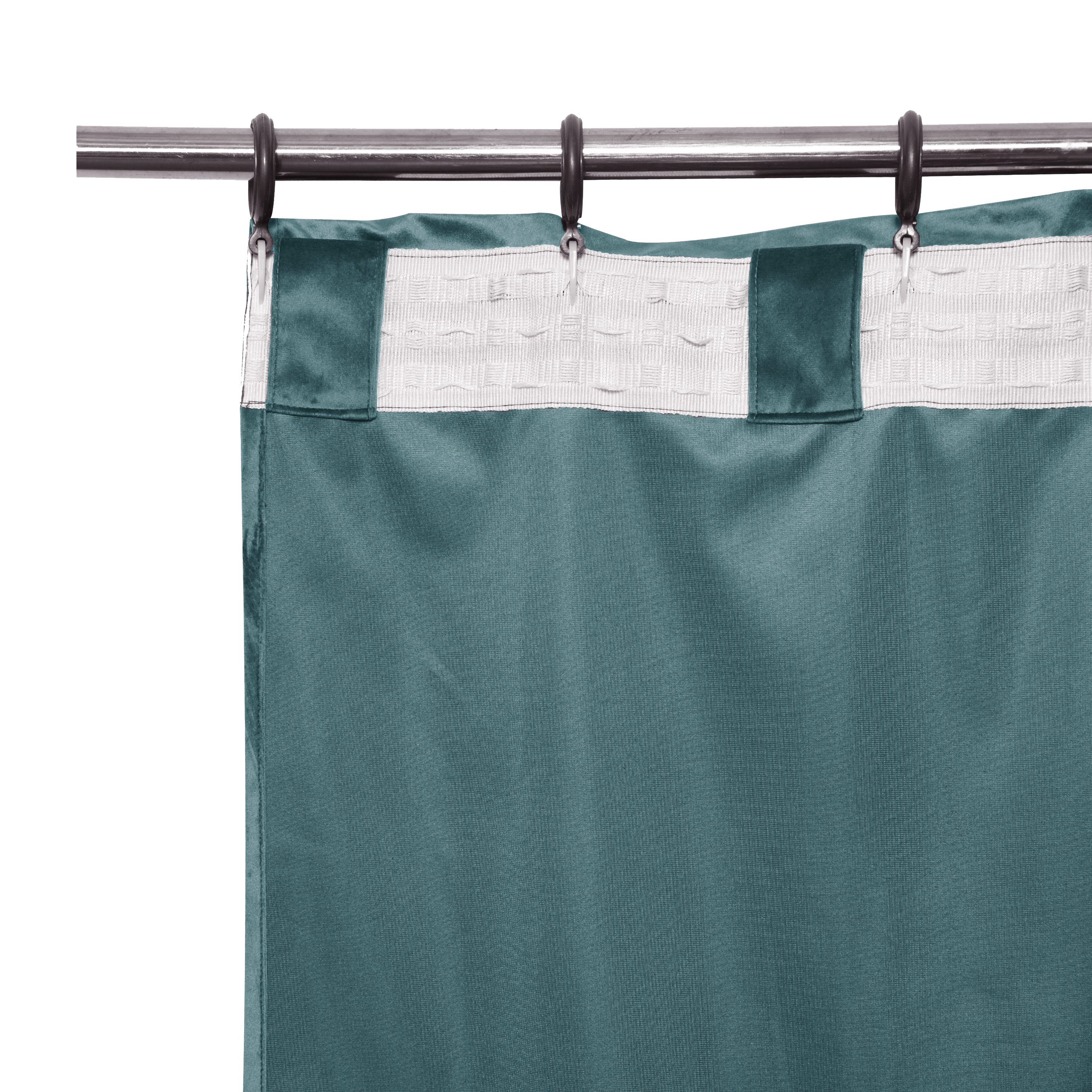 Zasłona welurowa Tony niebieska 200 x 280 cm na taśmie Inspire - 8