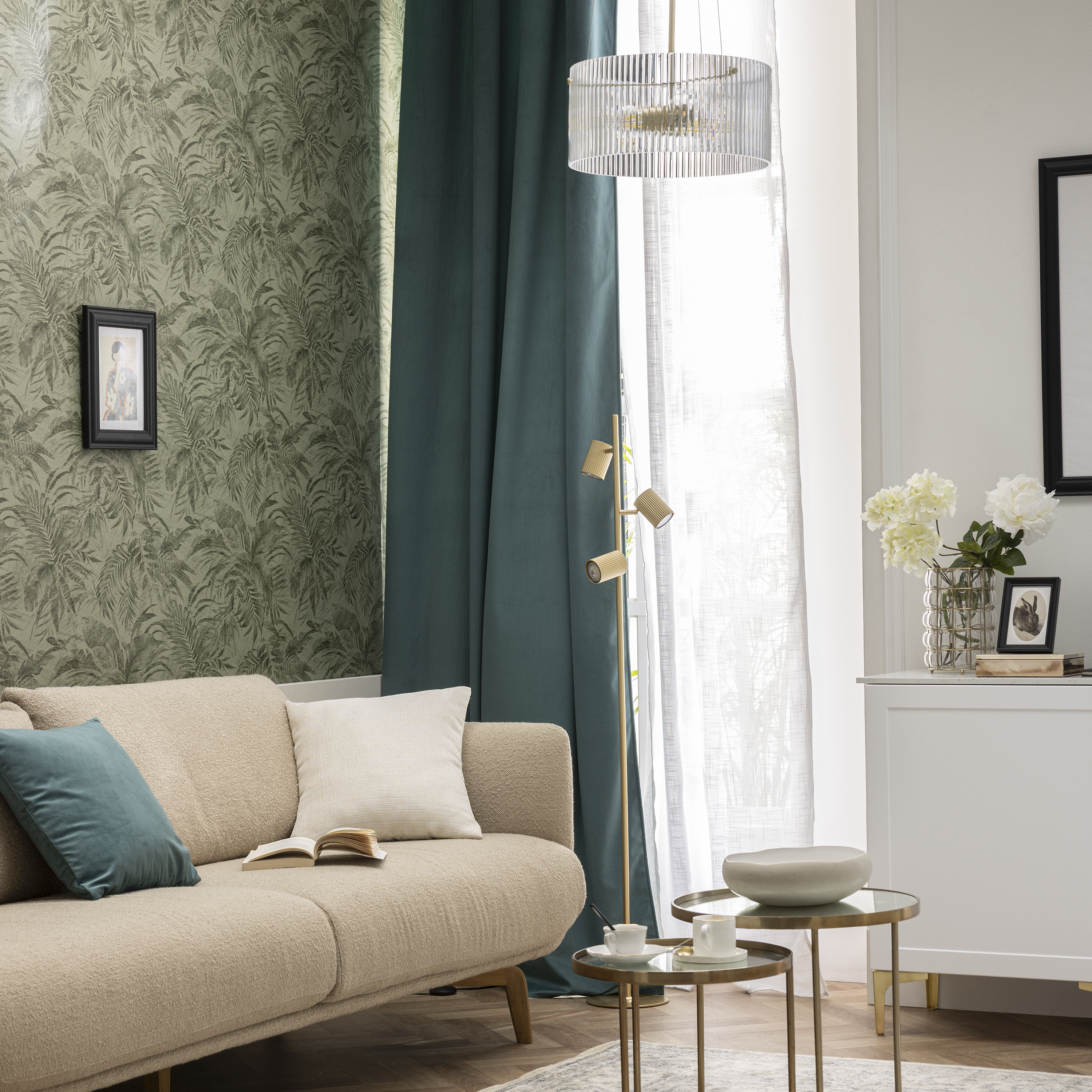 Lampa wisząca Agrippina złota 3 x E27 Inspire - 5