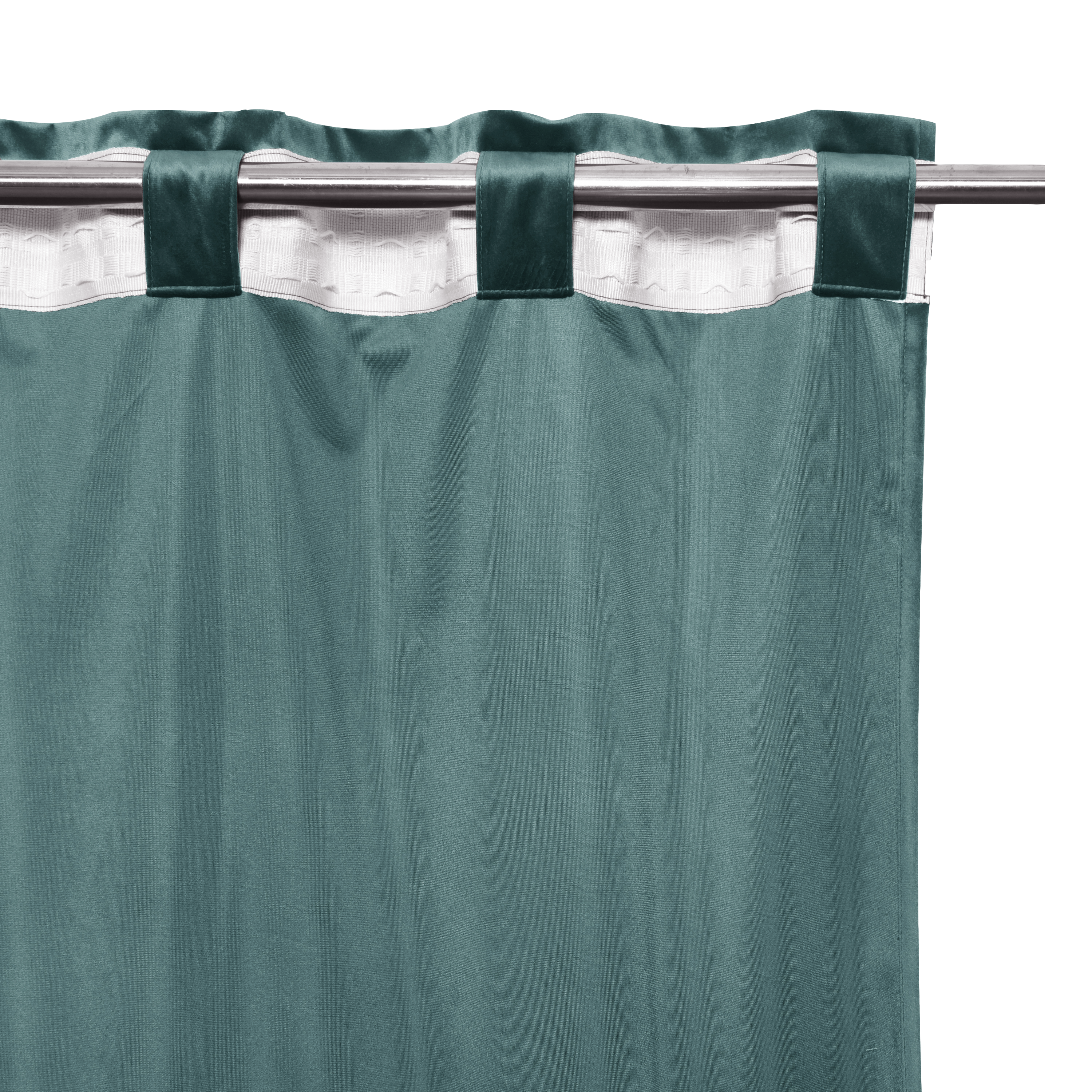 Zasłona welurowa Tony niebieska 200 x 280 cm na taśmie Inspire - 6