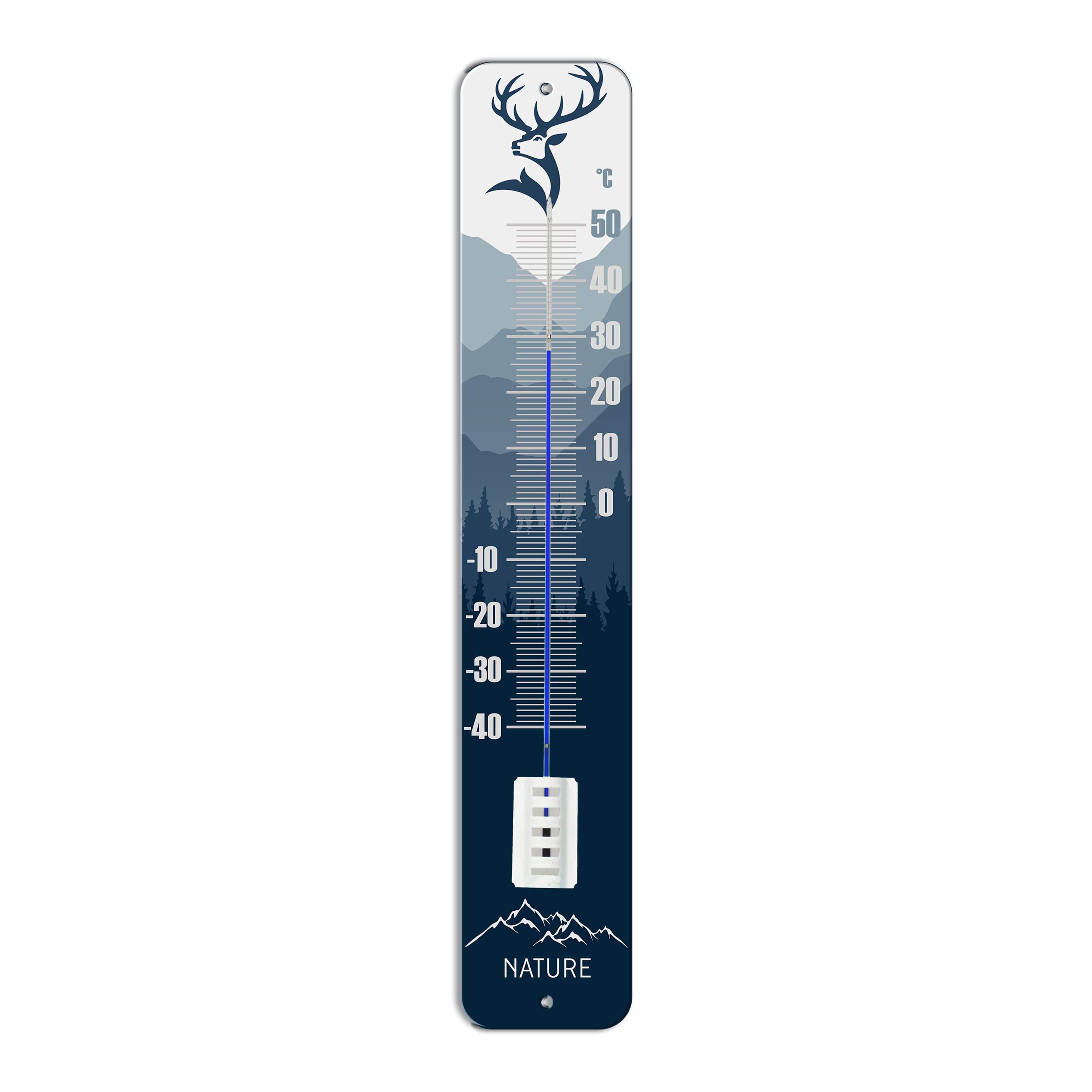 Thermomètre intérieur ou extérieur déco 45 cm - 2