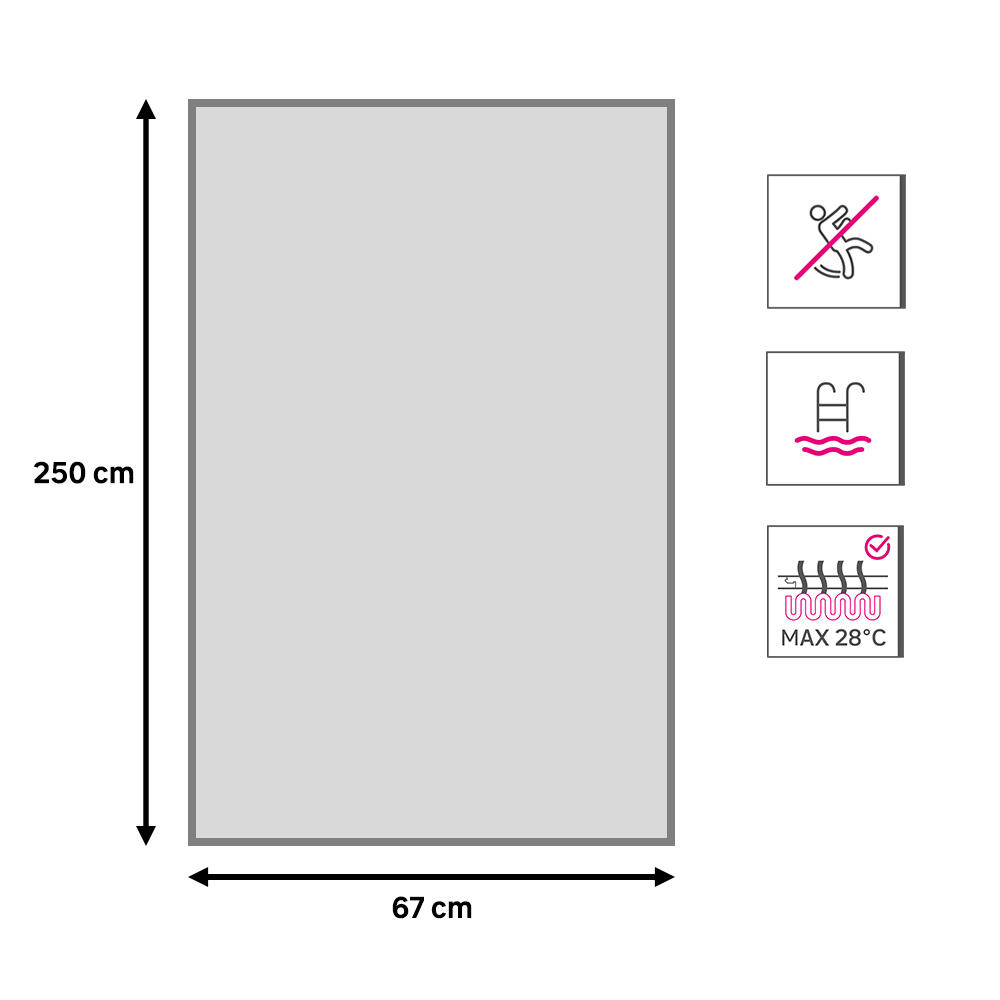 Tapete pvc 67x250cm denon fino bege - 6