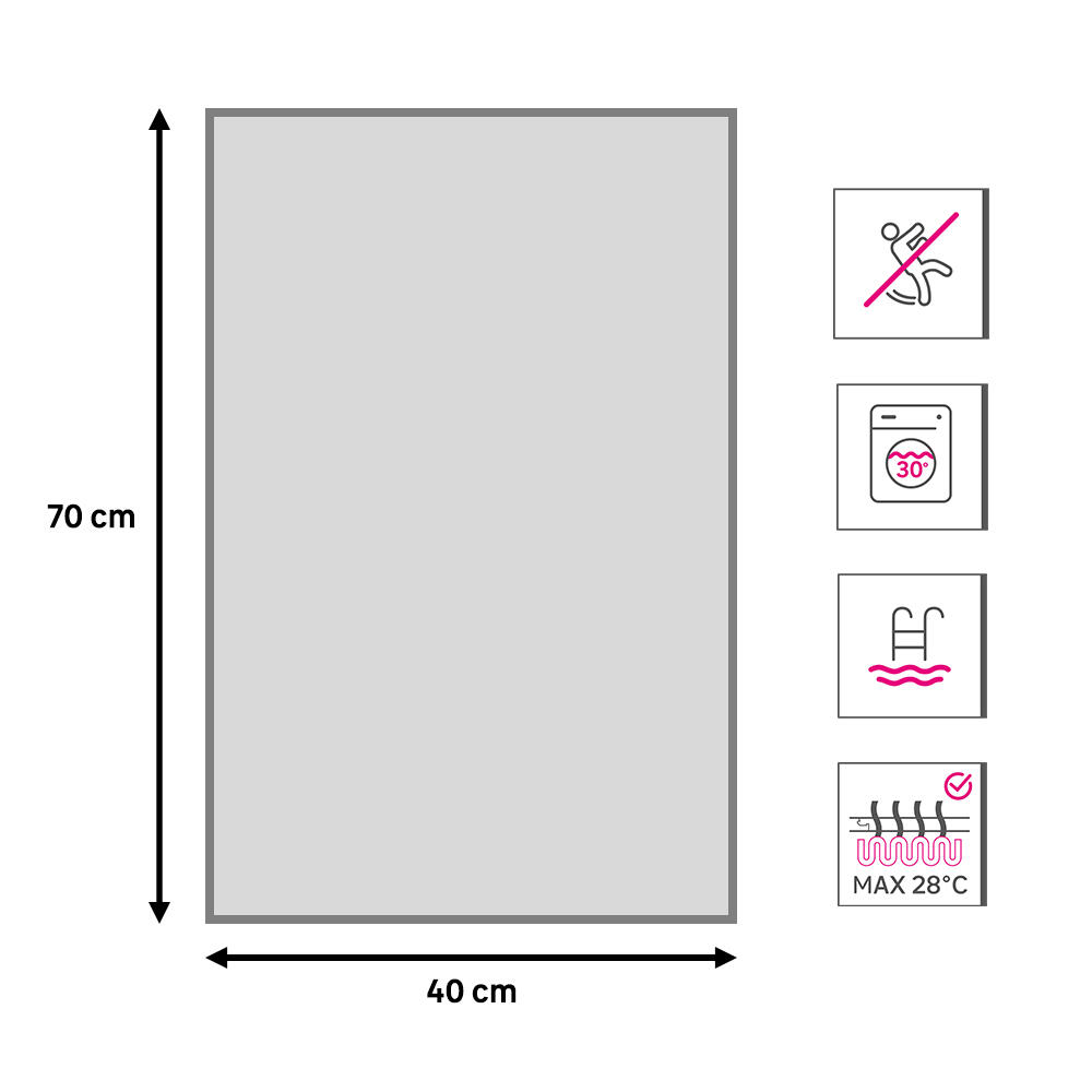 Alfombra pie de cama polipropileno verona nature beige 40x70cm