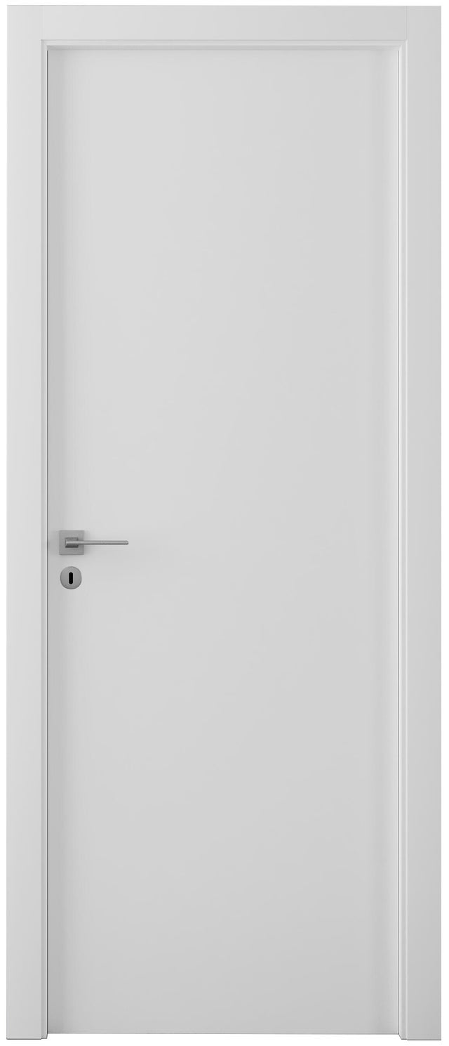 Kit bloco de porta cega LYON 75x200 reversível branco 002
