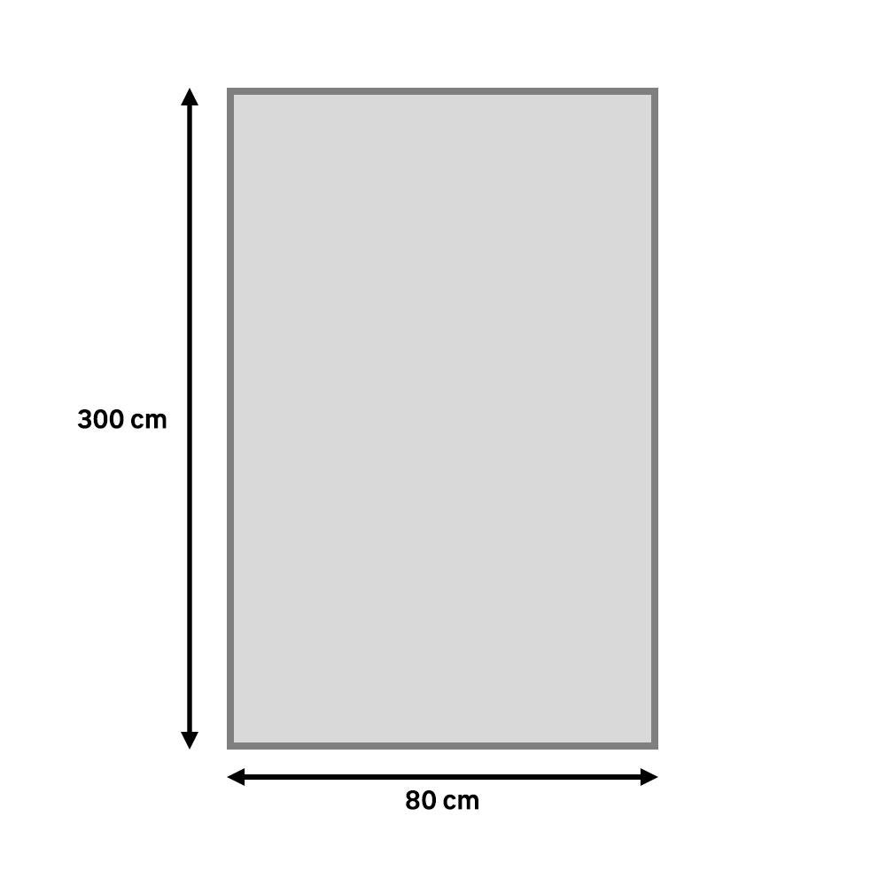 Alfombra pasillera  yute   Alhambra Liso  natural  80x300cm - 3