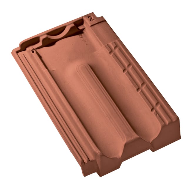 Leroymerlin Tegola Marsigliese Vario 5 in argilla 41.1 x 24.5 cm rosso
