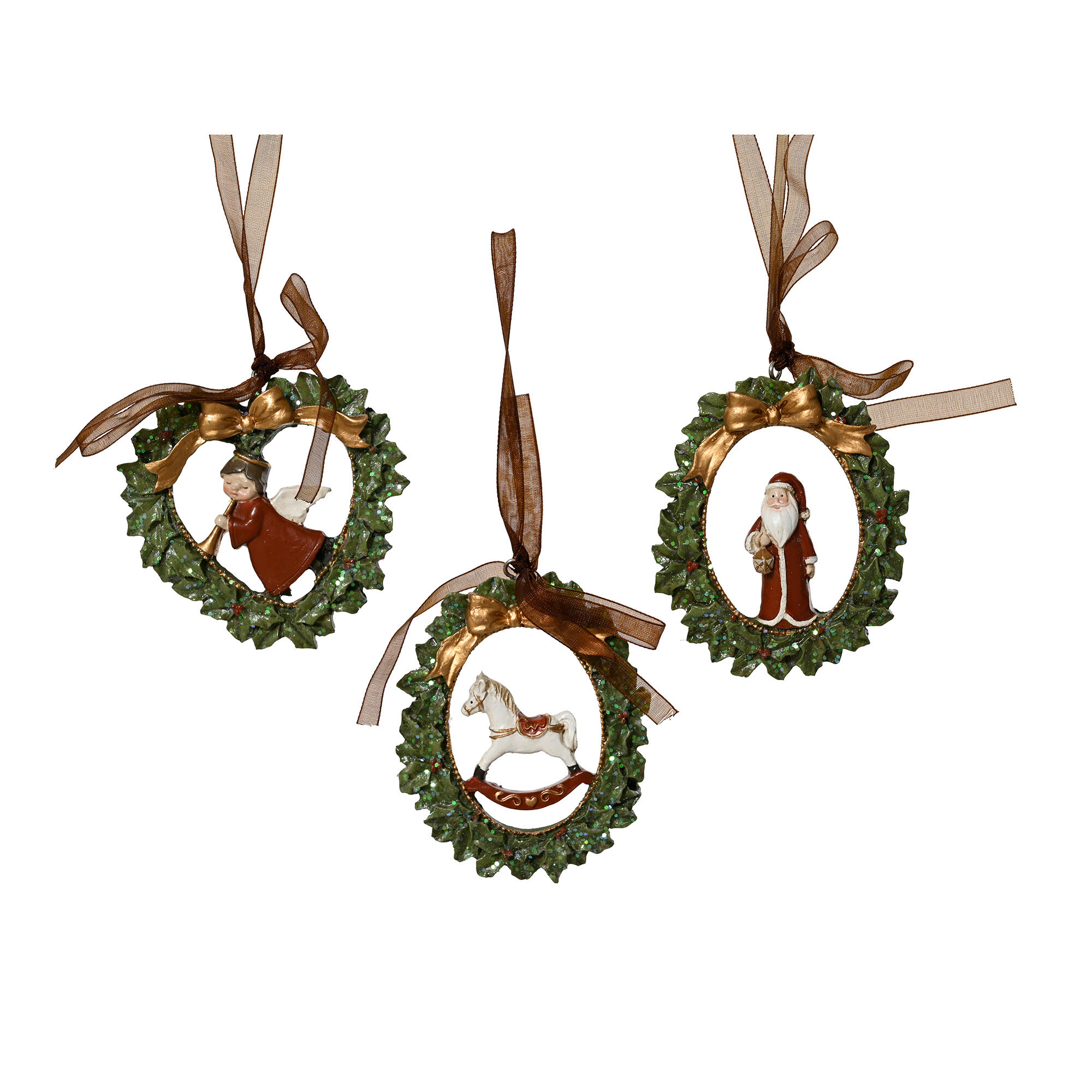 Adorno colgante figura christmas para interior 7 cm - 2