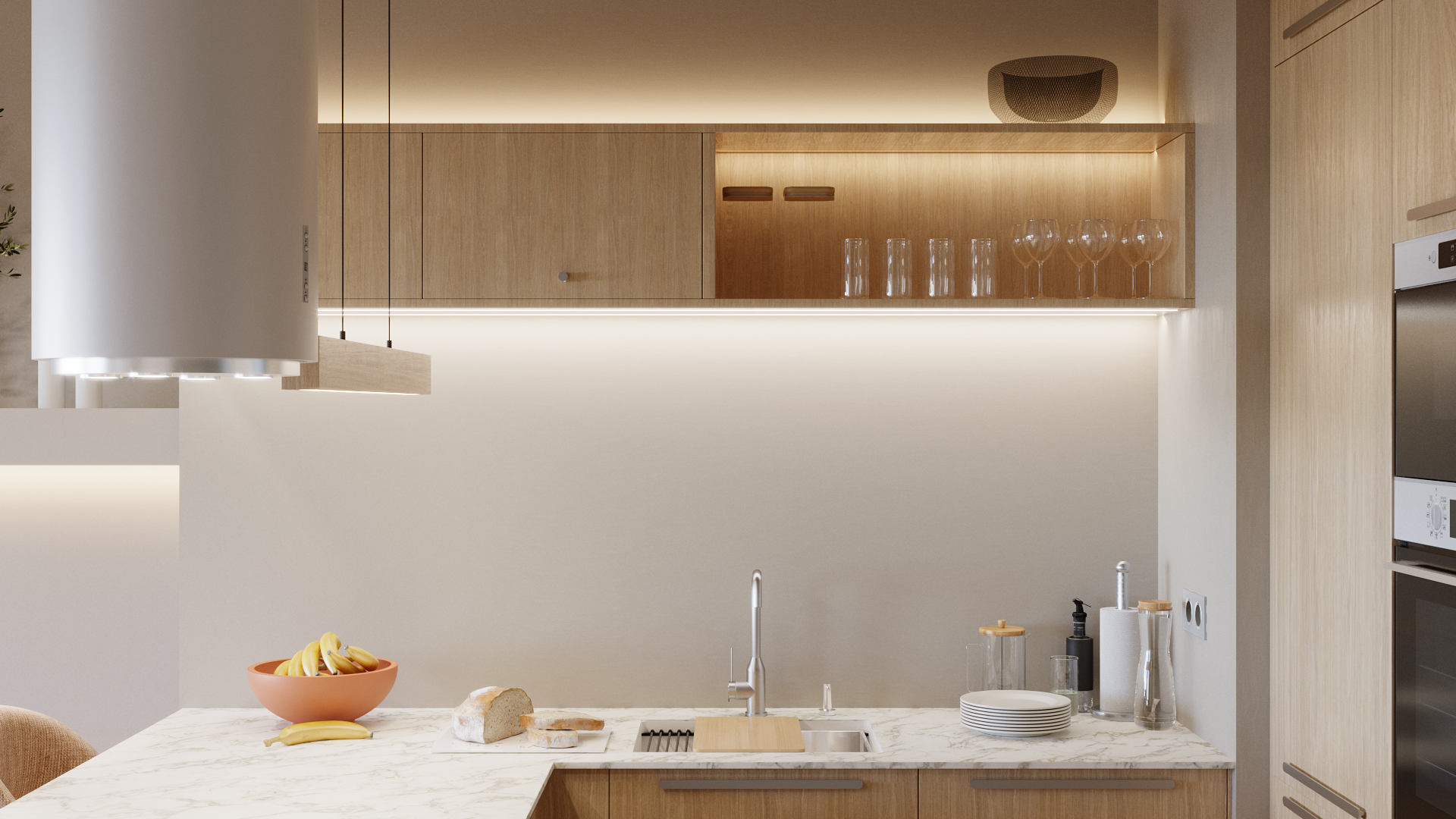 Lampa wisząca Teo drewno LED Tk Lighting - 8