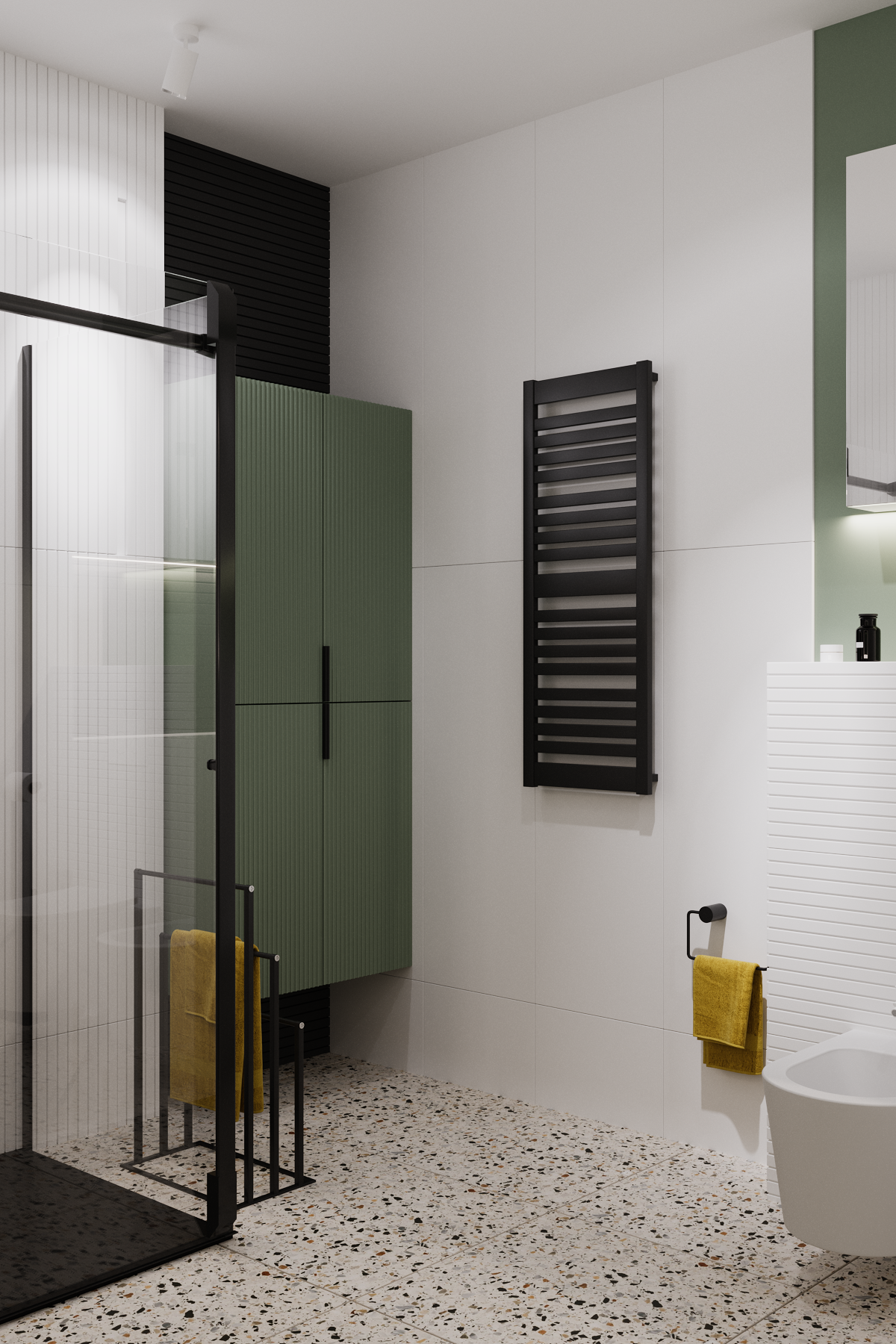 Stojak na ręcznik Czarny Evg Trade - 5