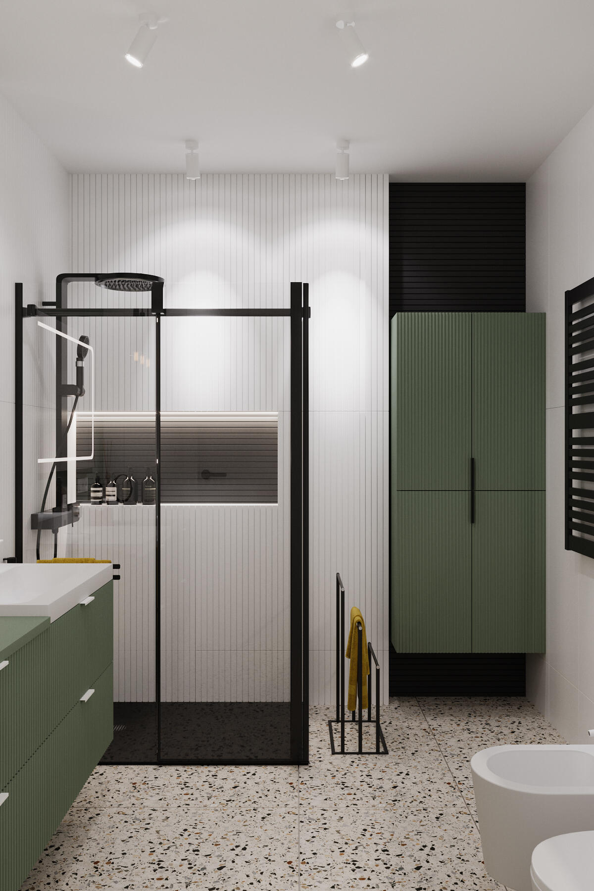 Stojak na ręcznik Czarny Evg Trade - 4