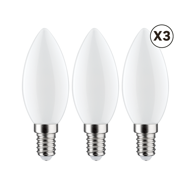 Ampoule led à filament, flamme E14, 806lm = 60W, blanc chaud, LEXMAN