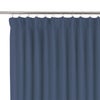 Cortina cinta frunce, trabillas Lenaya 100% lino de 200x280cm INSPIRE liso azul denim. Incluye cinta termoadhesiva