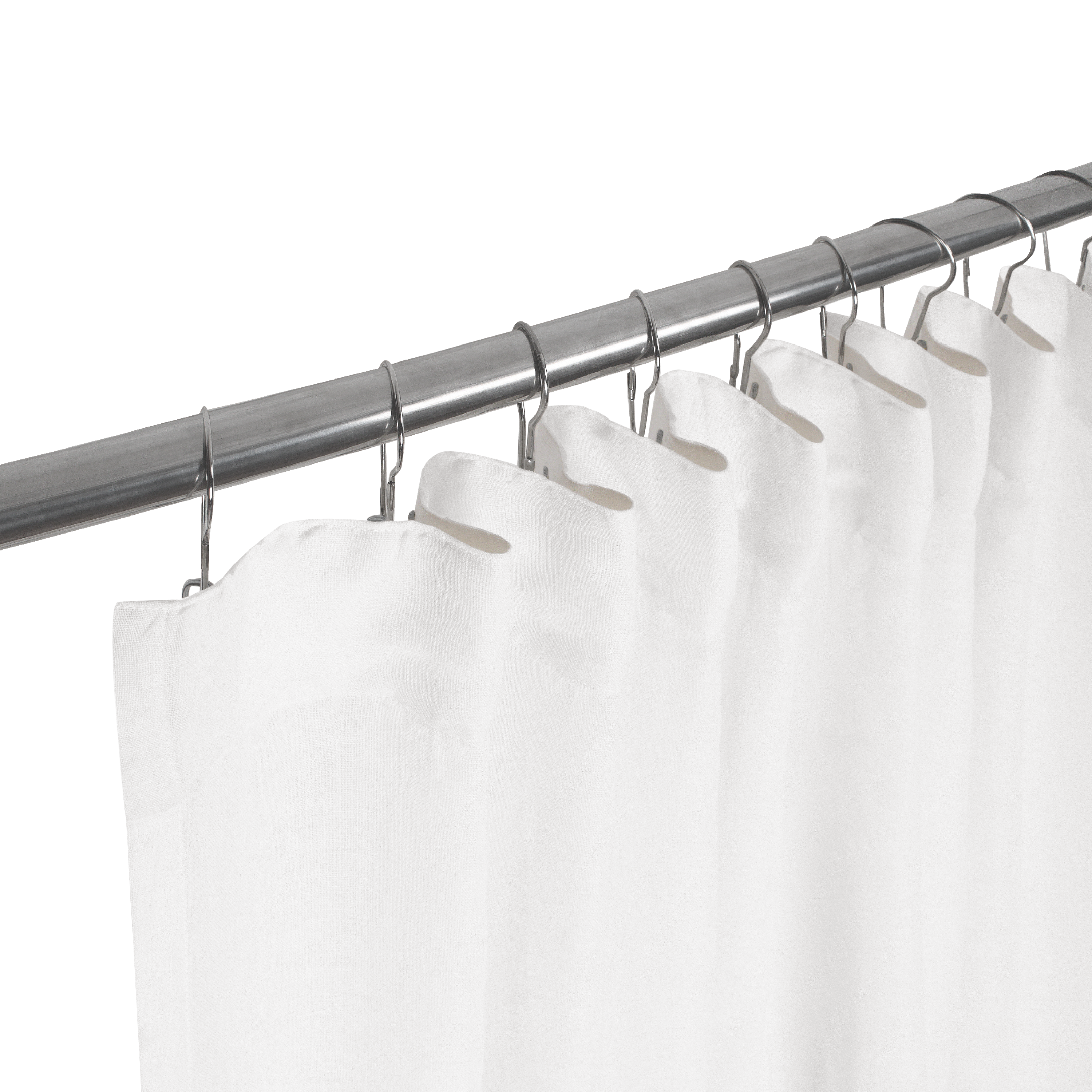 Visillo cinta frunce, trabilla oculta Elara algodón de 200x280cm INSPIRE semi-transparente blanco. Incluye cinta termoadhesiva - 5