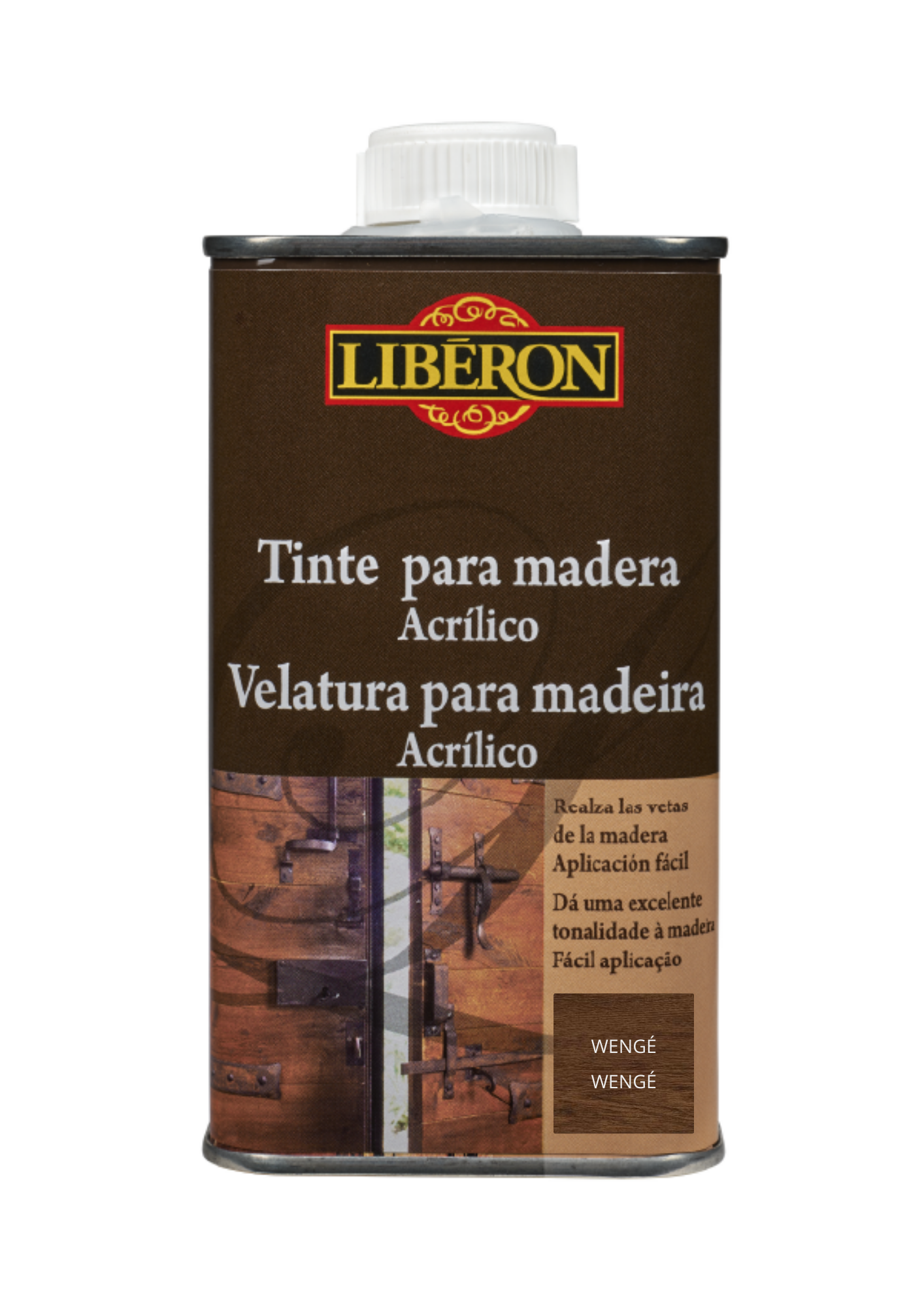 Tinte acrílico para madera liberon 250ml wengué