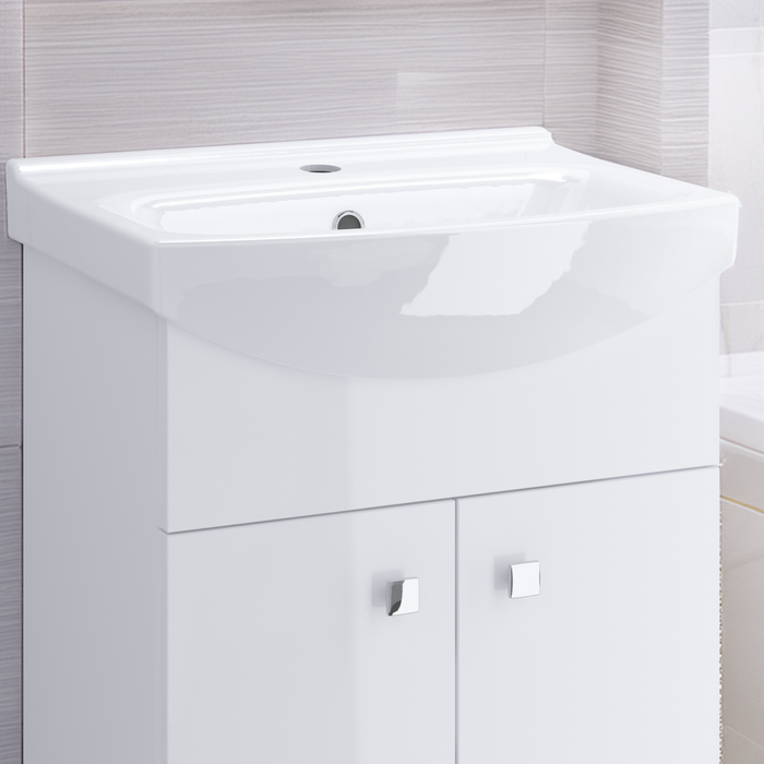 Umywalka z pojemną szafką