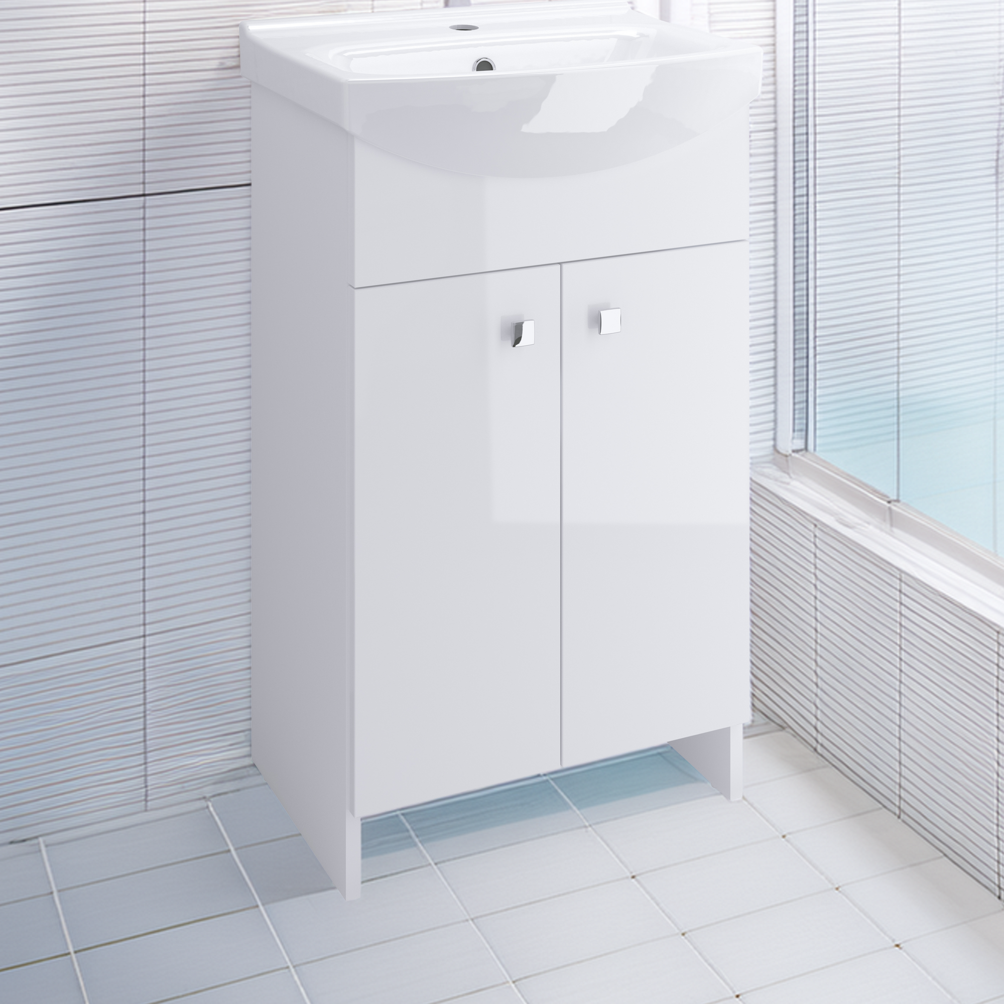 Zestaw szafka z umywalką 50 Basic - 0