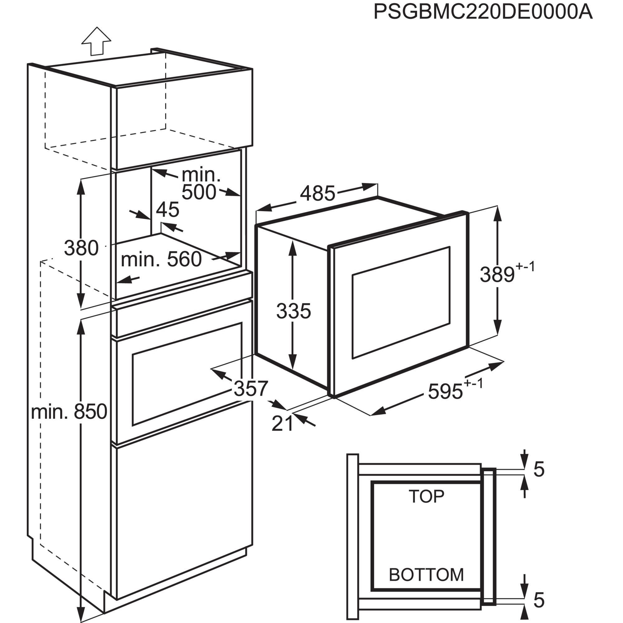 Micro-ondes à intégrer ELECTROLUX EMS4253TEX - 7