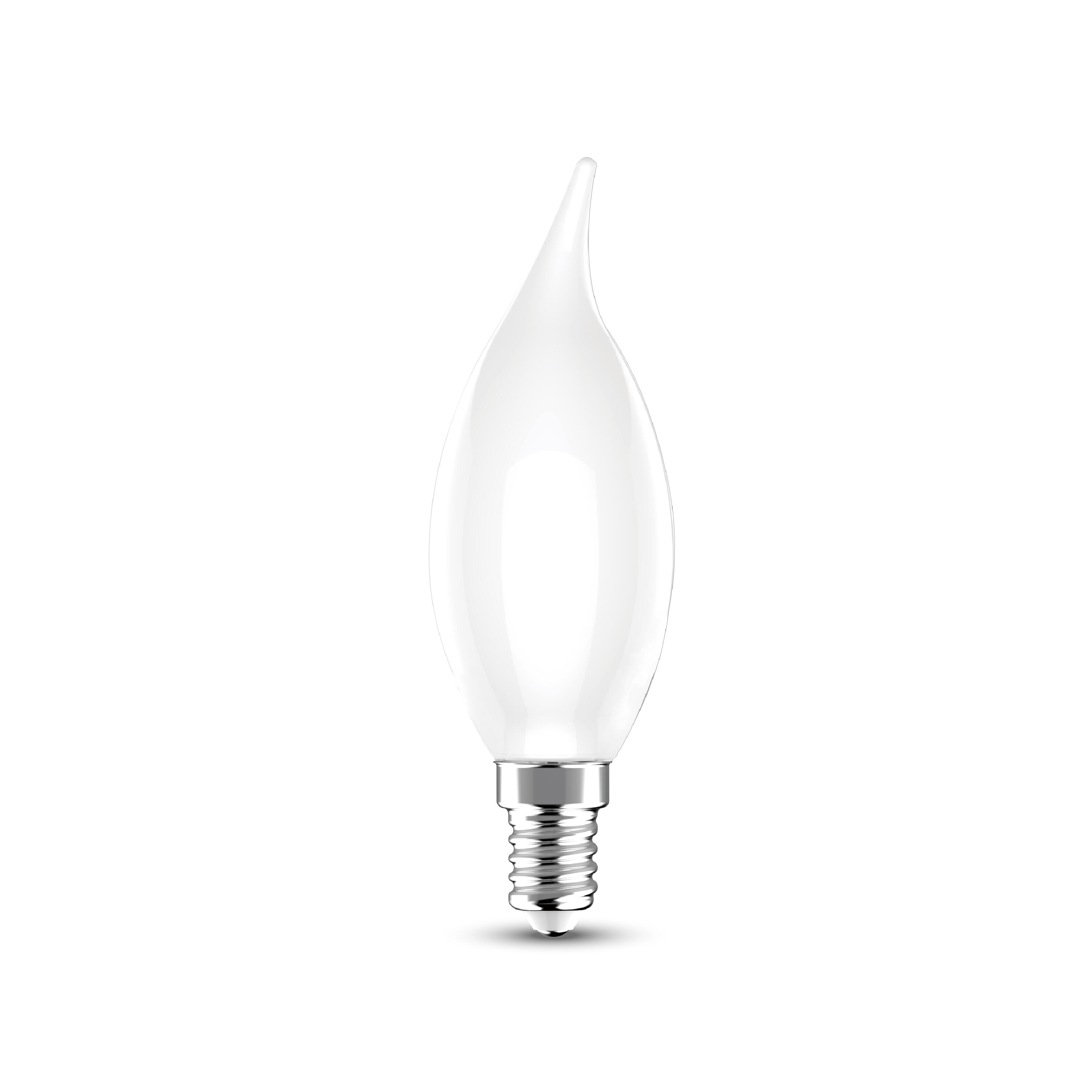 Ampoule led à filament, flamme E14, 470lm = 40W, blanc chaud, LEXMAN — free download