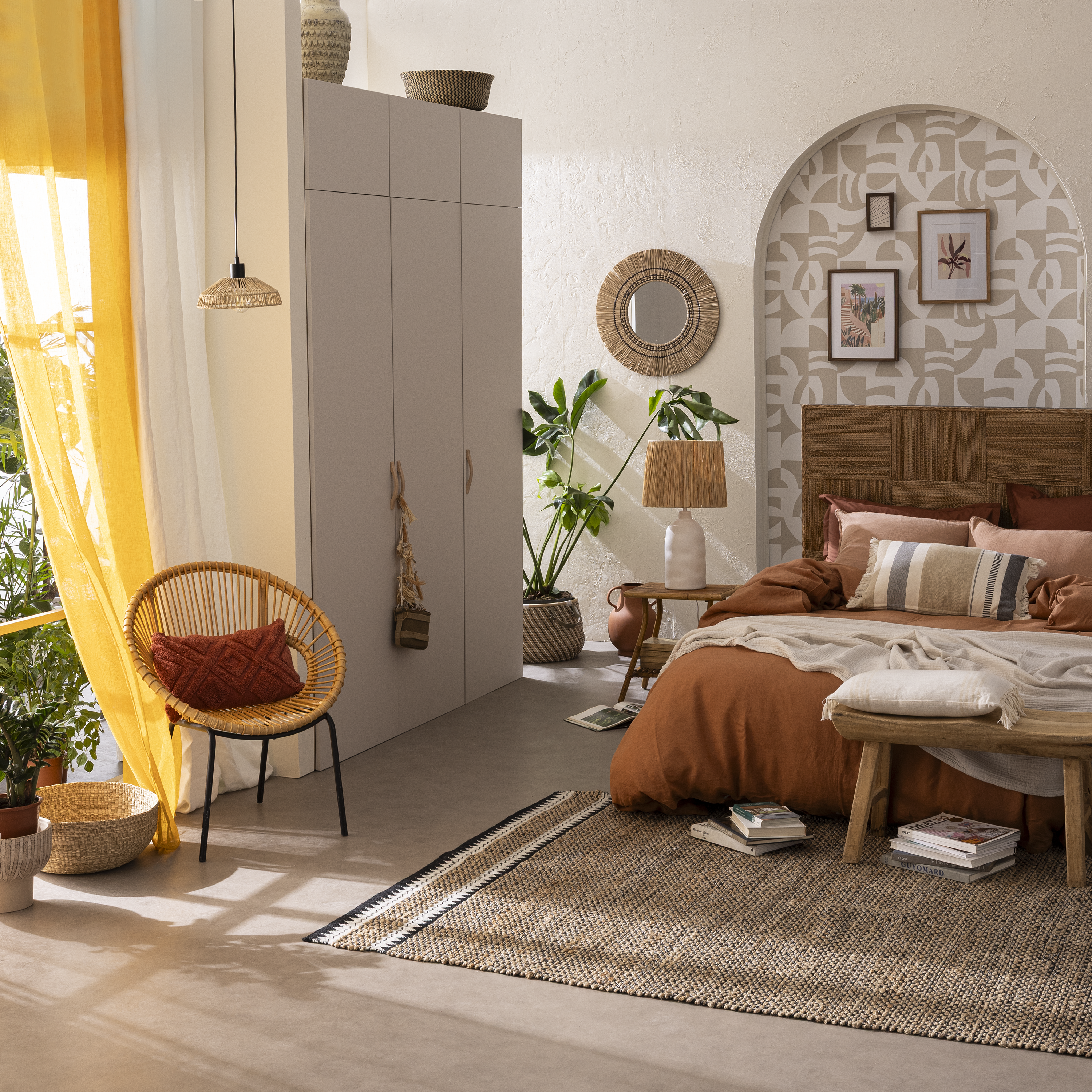 Candeeiro de mesa Inspire BOMOA e27 d35cm branco - 4