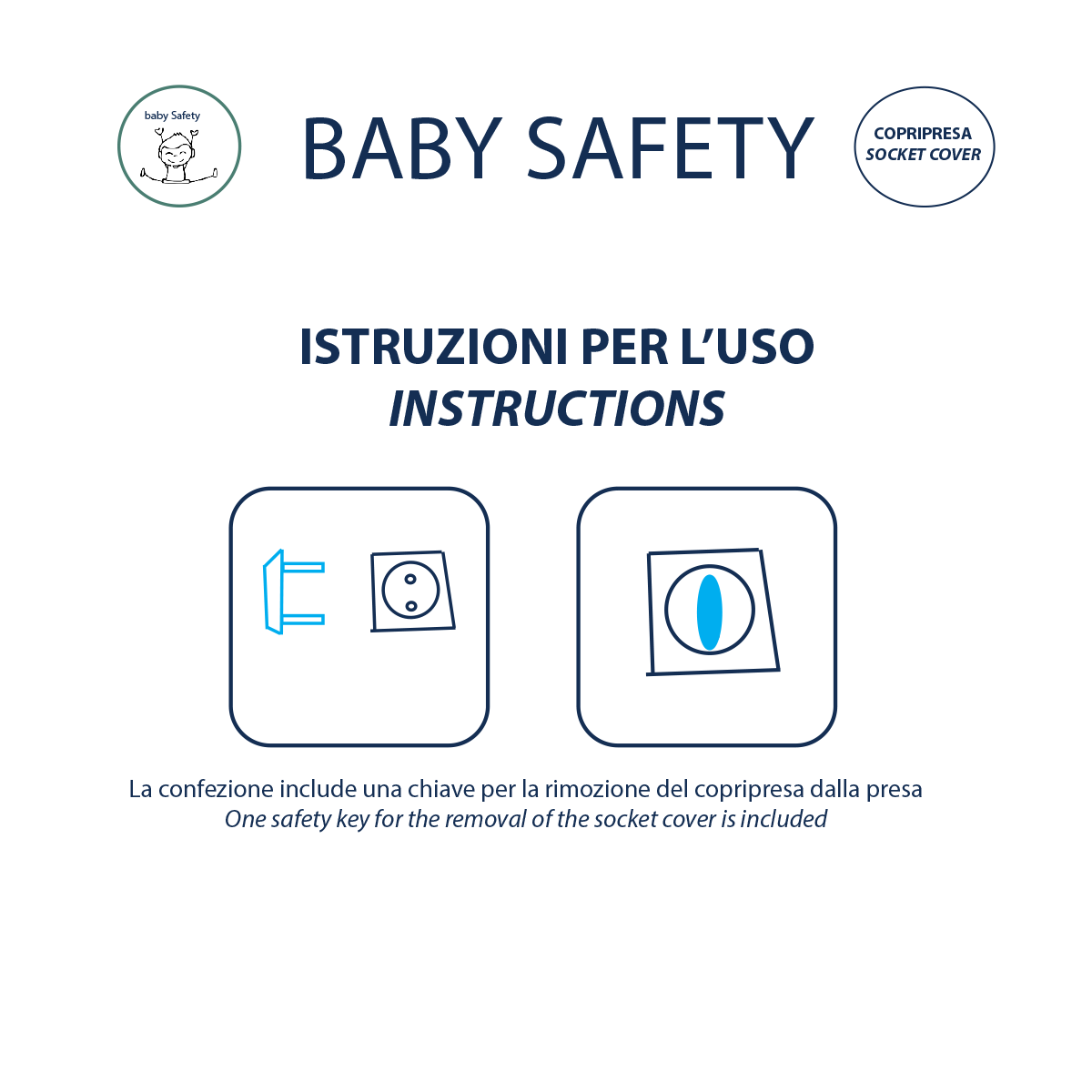 Copripresa PS 10 BC in abs bianco 10 pezzi - 6