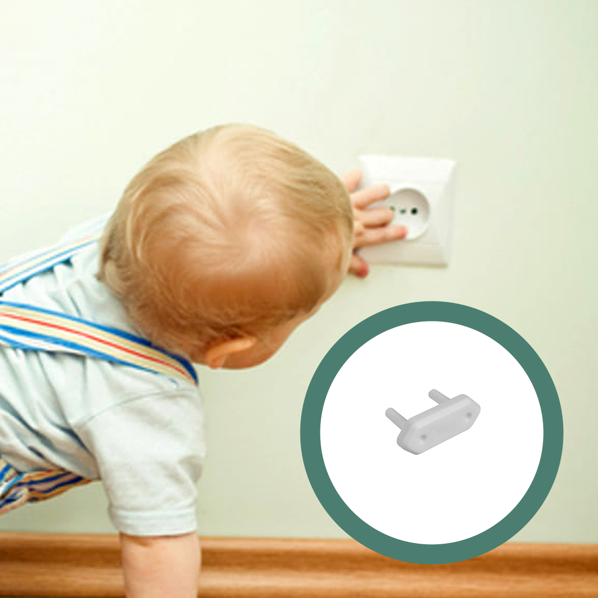 Copripresa PS 10 BC in abs bianco 10 pezzi - 5