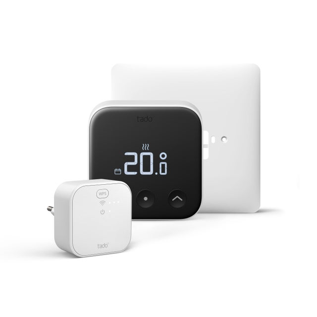 Termostato intelligente e connesso TADO X kit di base nero