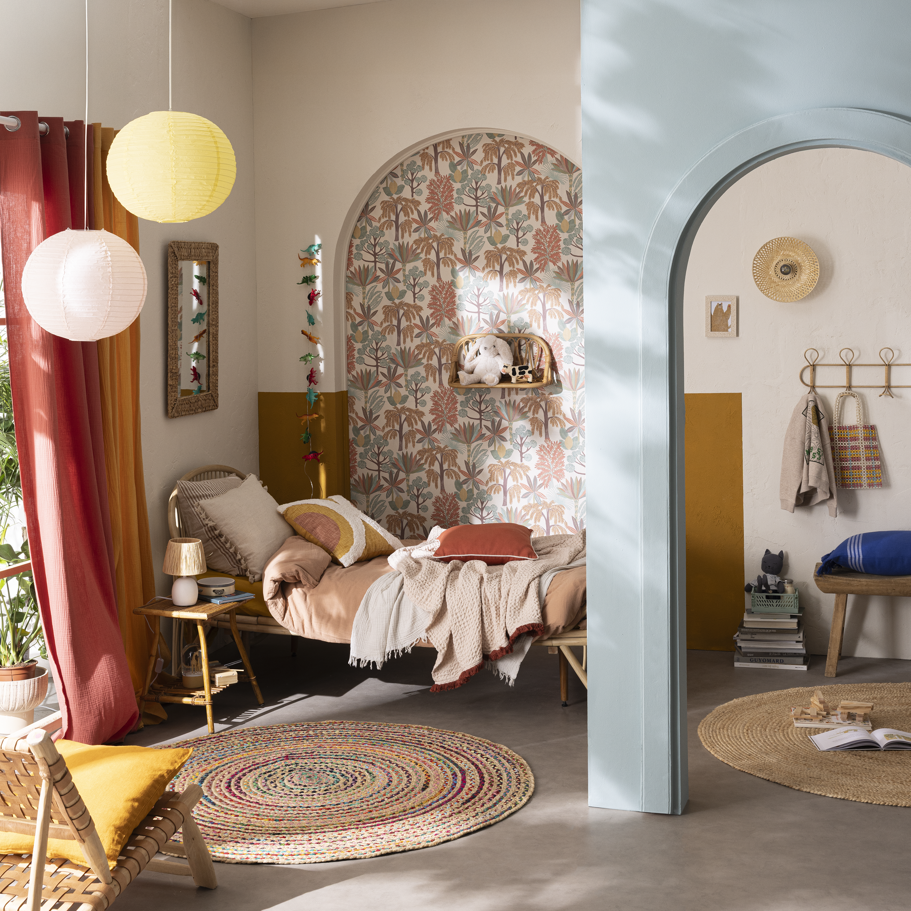 Tenda INSPIRE Suzan jane 4 giallo, occhiello 140x280 cm - 5