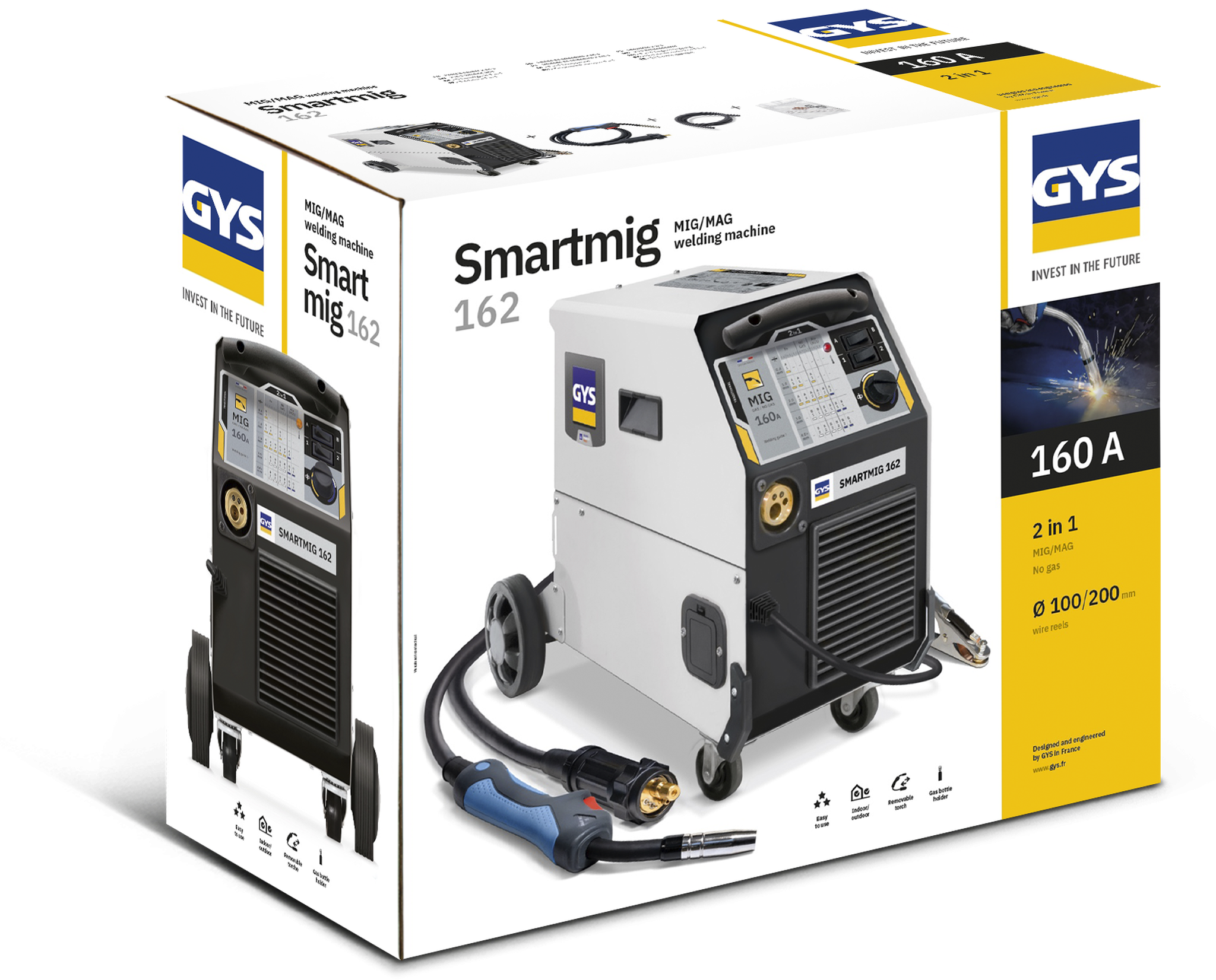 Poste à souder mig mag GYS Smartmig162, 160 A - 3